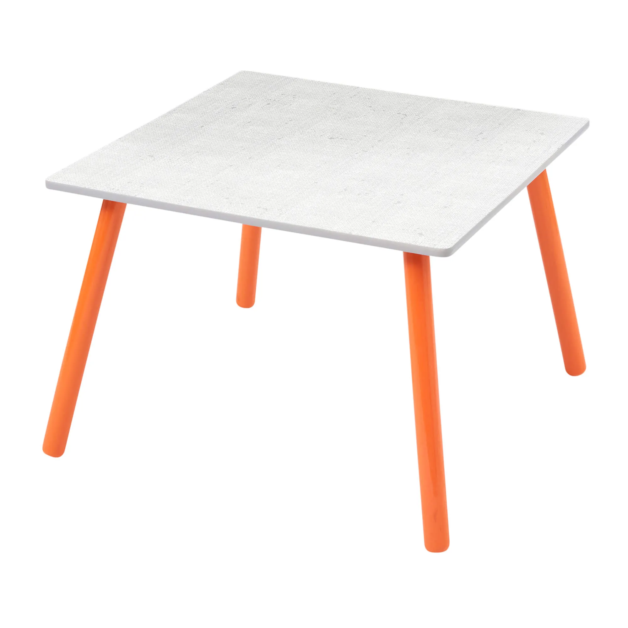 Kids | Scratch-Resistant Jungle Wooden Table and 2 Chairs | White | Lion & Zebra