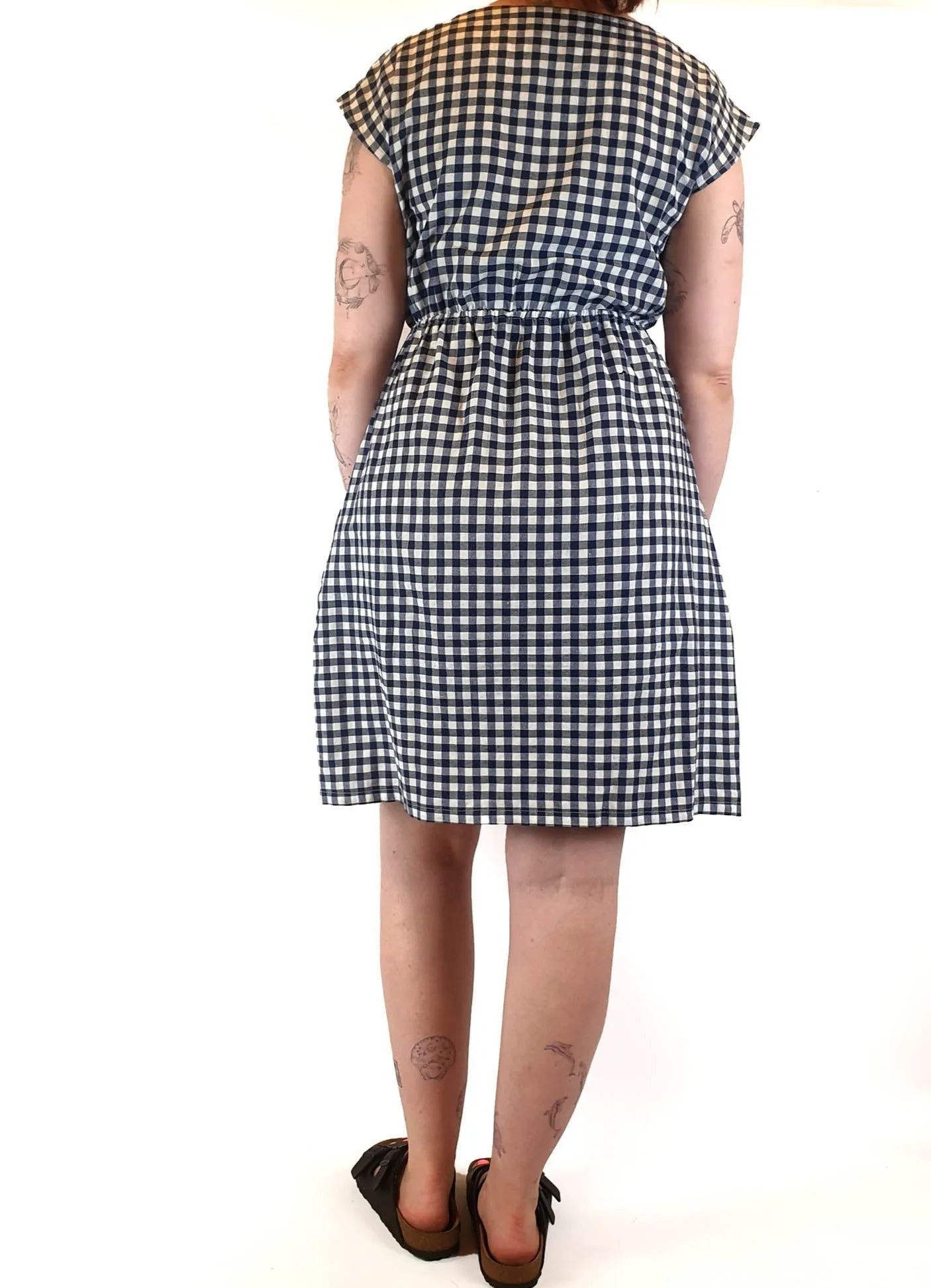 Kindling black and white gingham sleeveless dress size 12