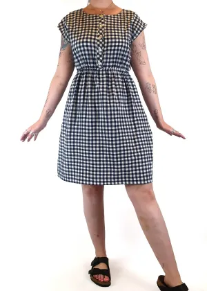 Kindling black and white gingham sleeveless dress size 12