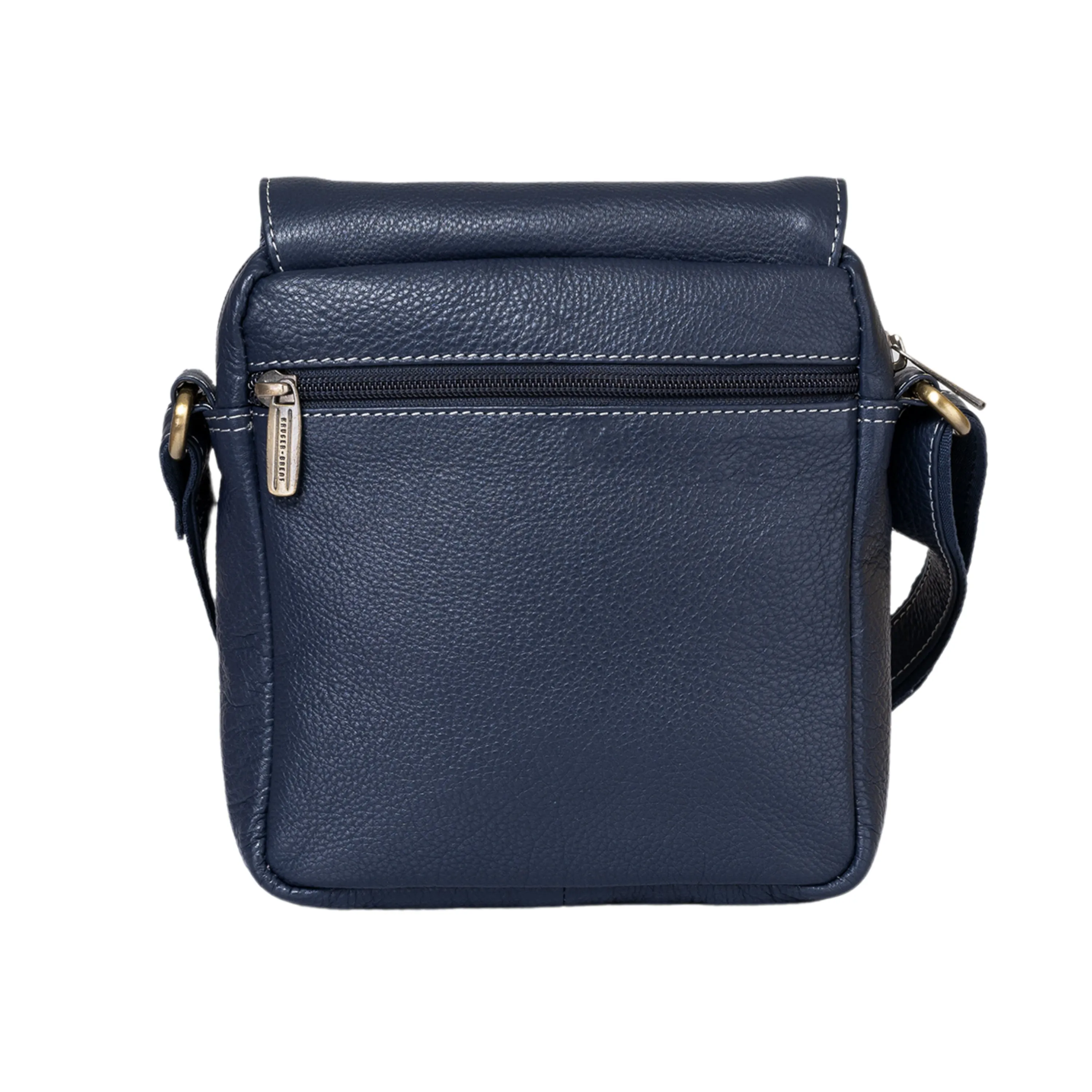 Kuger-Brent Aspen Navy Genuine Leather Unisex Sling Bag
