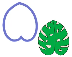 Leaf #6 - Jungle Leaf Cookie Cutter