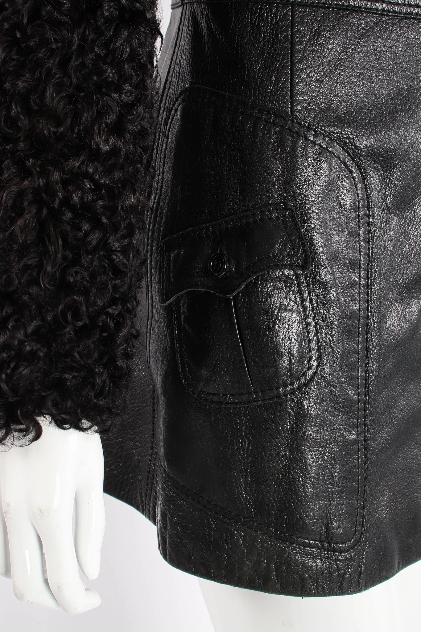 Leather & Lamb Safari Jacket