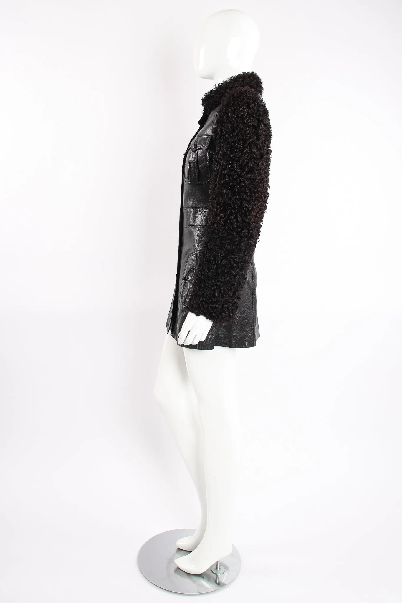 Leather & Lamb Safari Jacket
