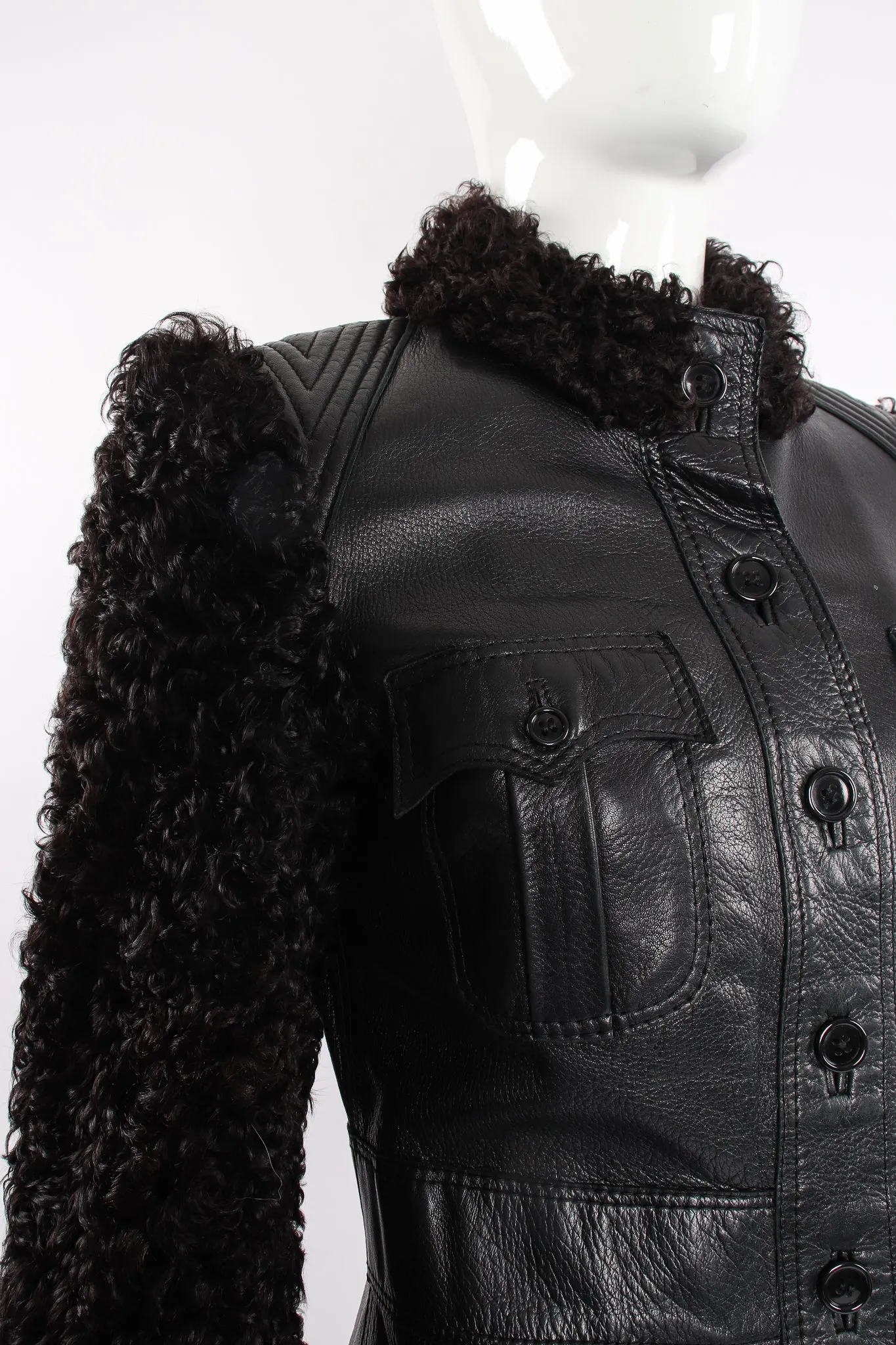 Leather & Lamb Safari Jacket
