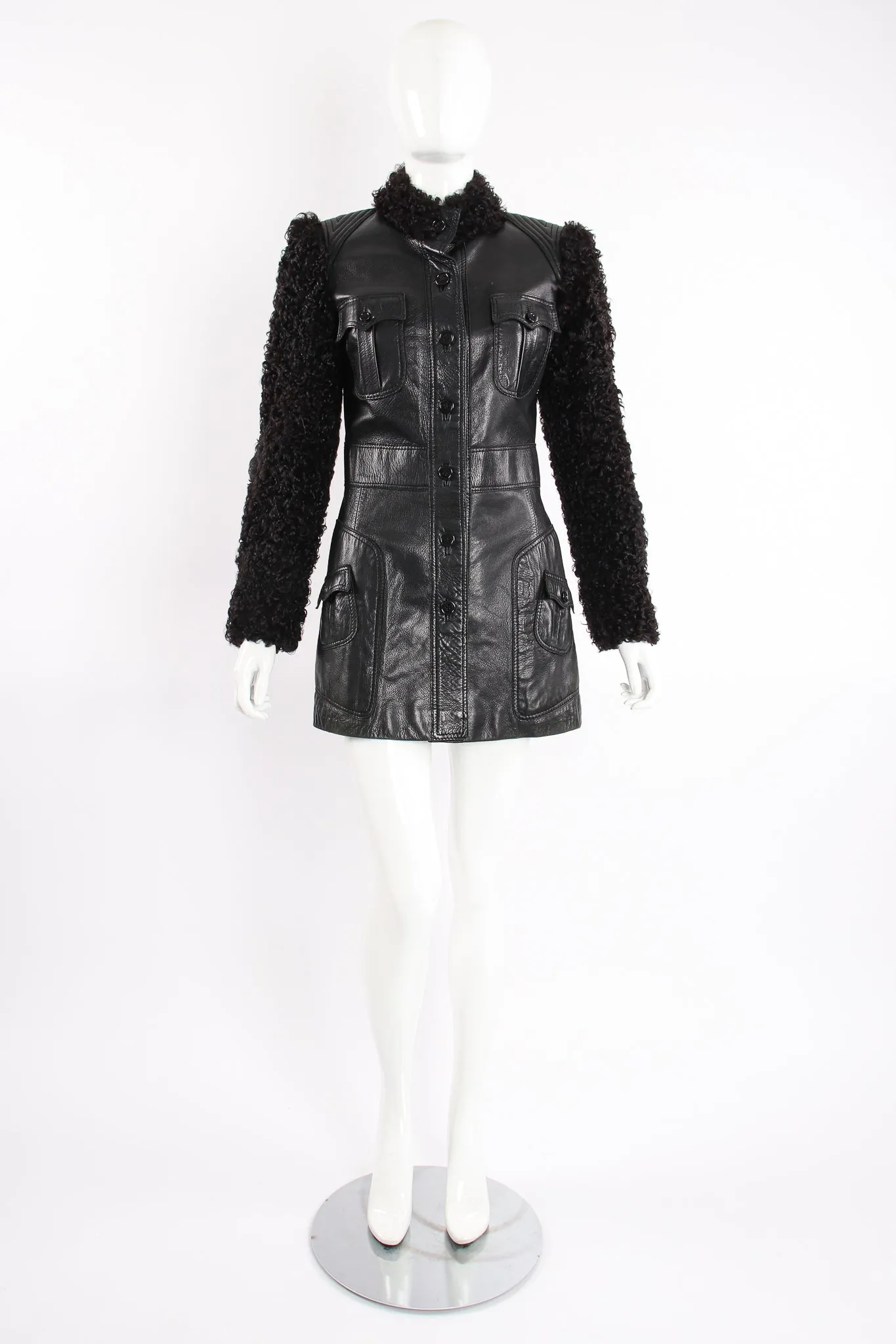 Leather & Lamb Safari Jacket