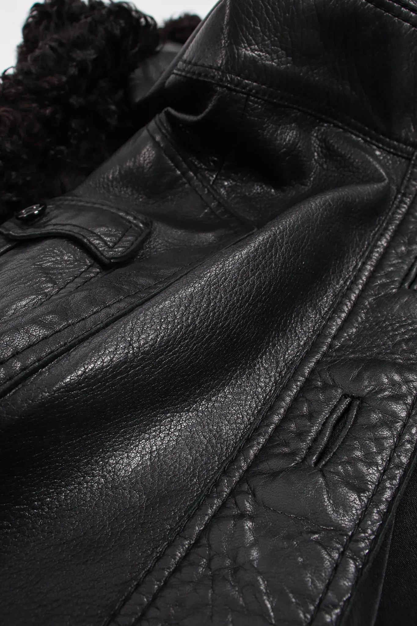 Leather & Lamb Safari Jacket