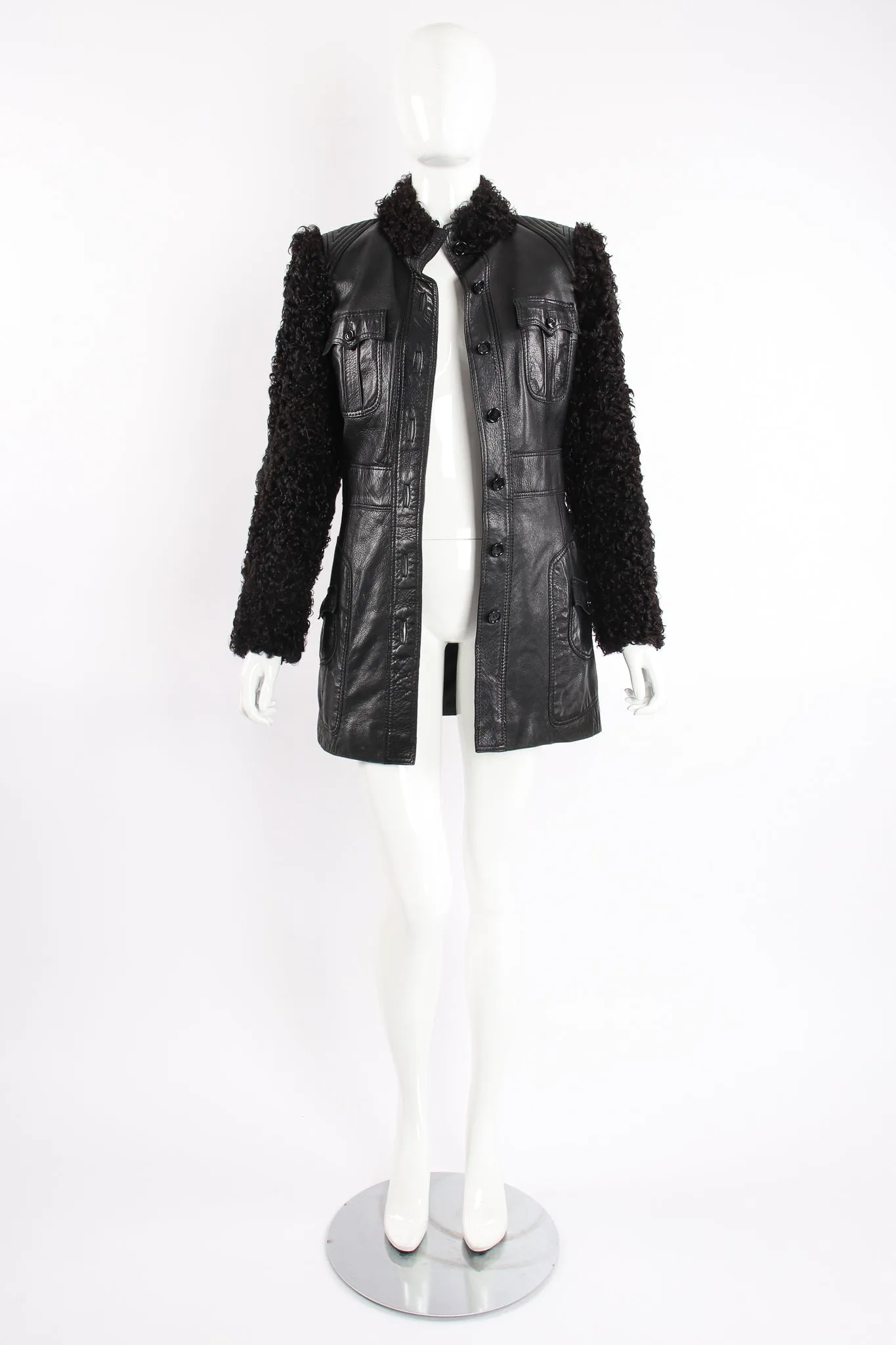 Leather & Lamb Safari Jacket