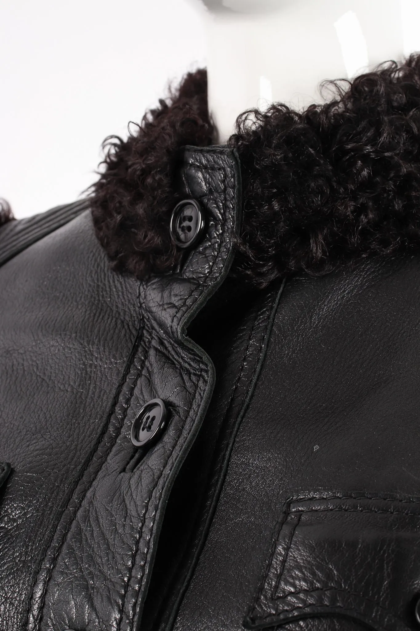 Leather & Lamb Safari Jacket