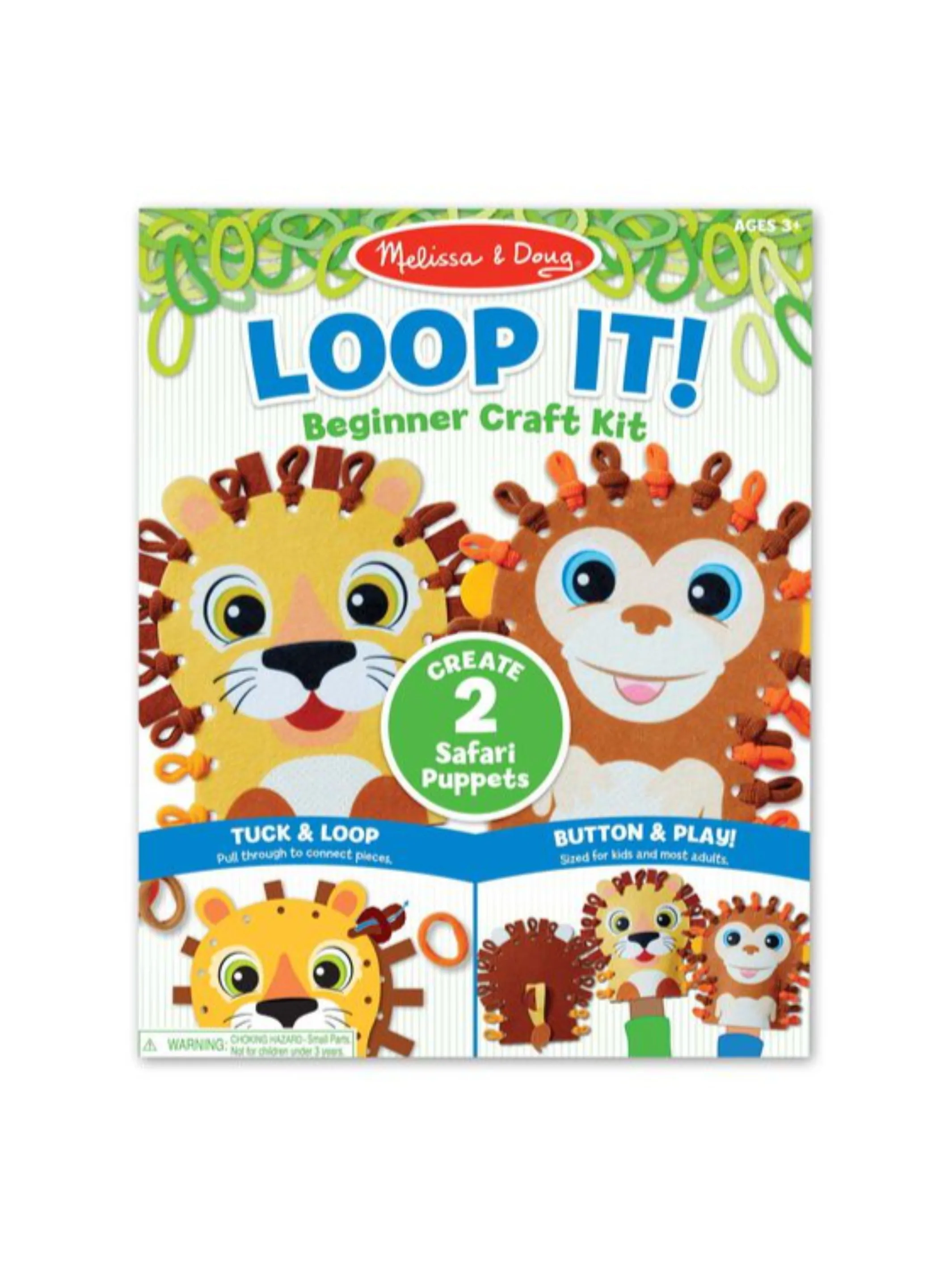Loop It! Safari Puppets Beginner Craft Kit