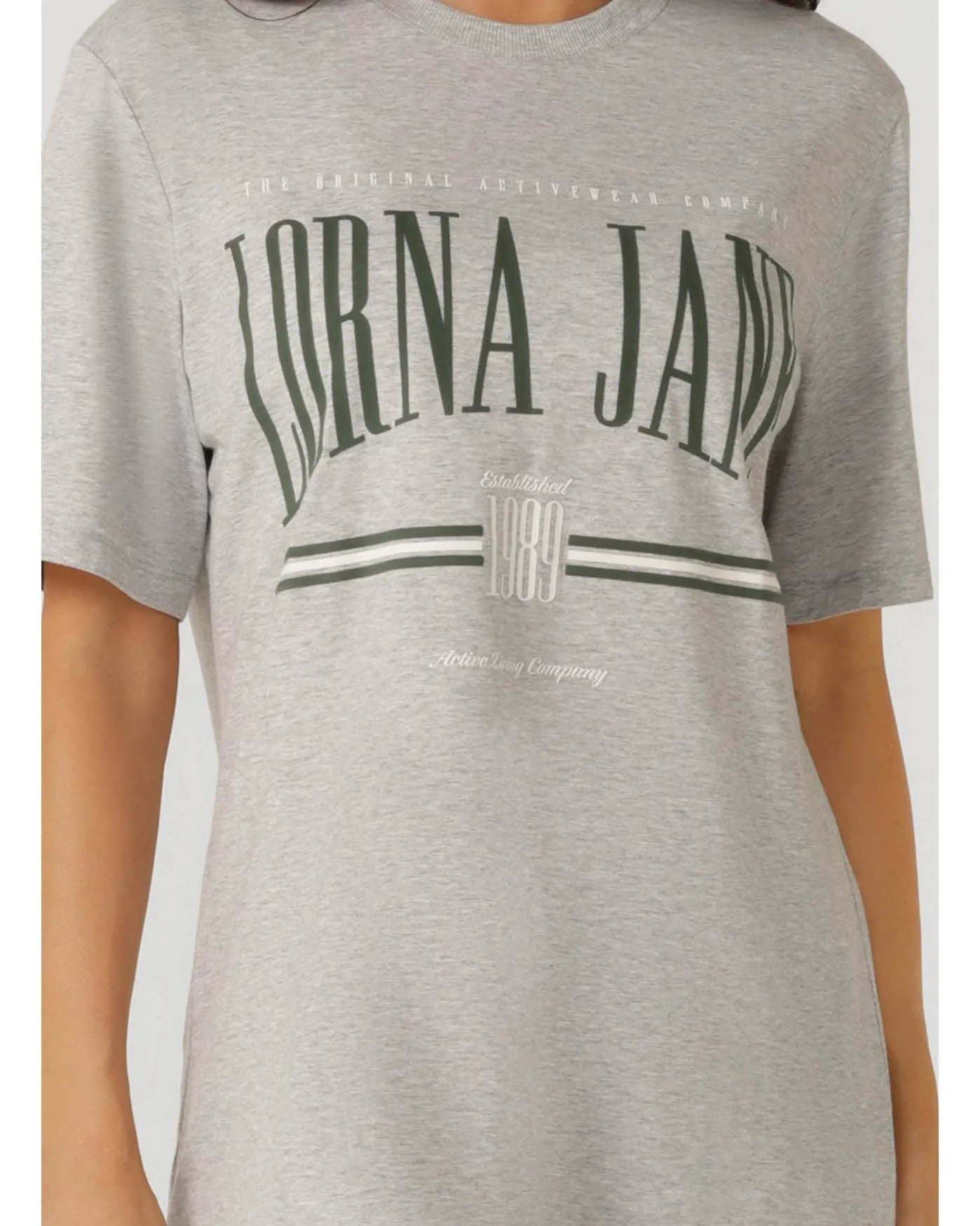 Lorna Jane Faculty Relaxed Fit Tee - Grey Marl