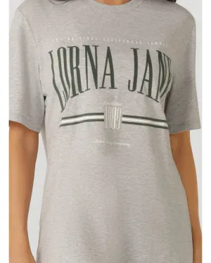 Lorna Jane Faculty Relaxed Fit Tee - Grey Marl