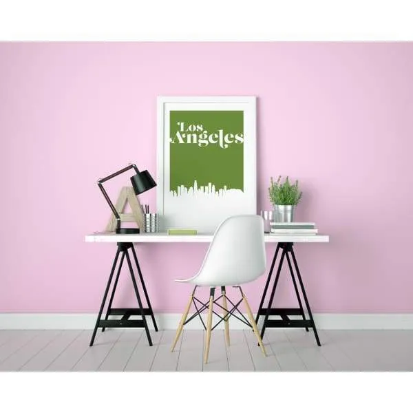 Los Angeles, California retro inspired city skyline