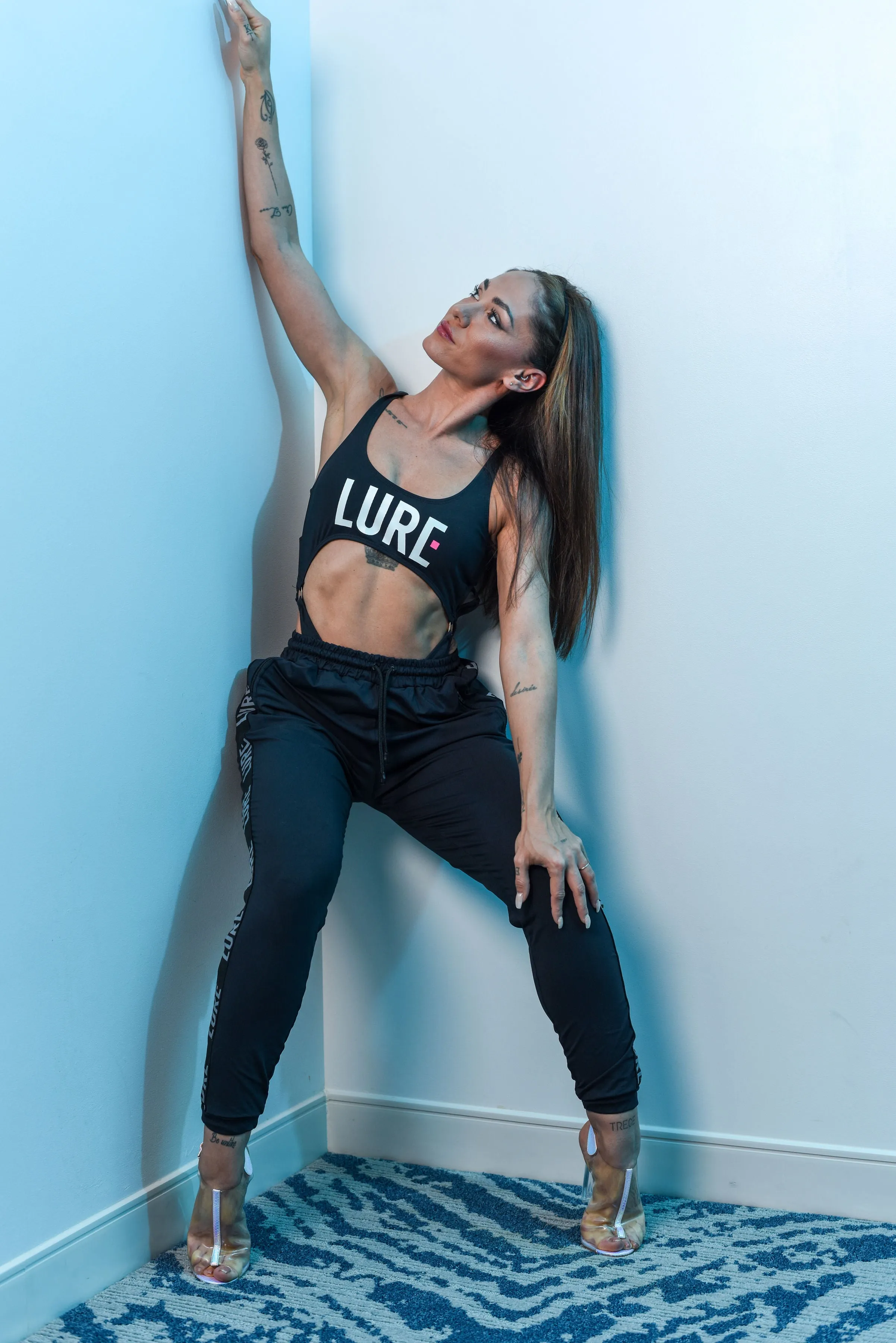 Lure Logo Leotard Joggers Set