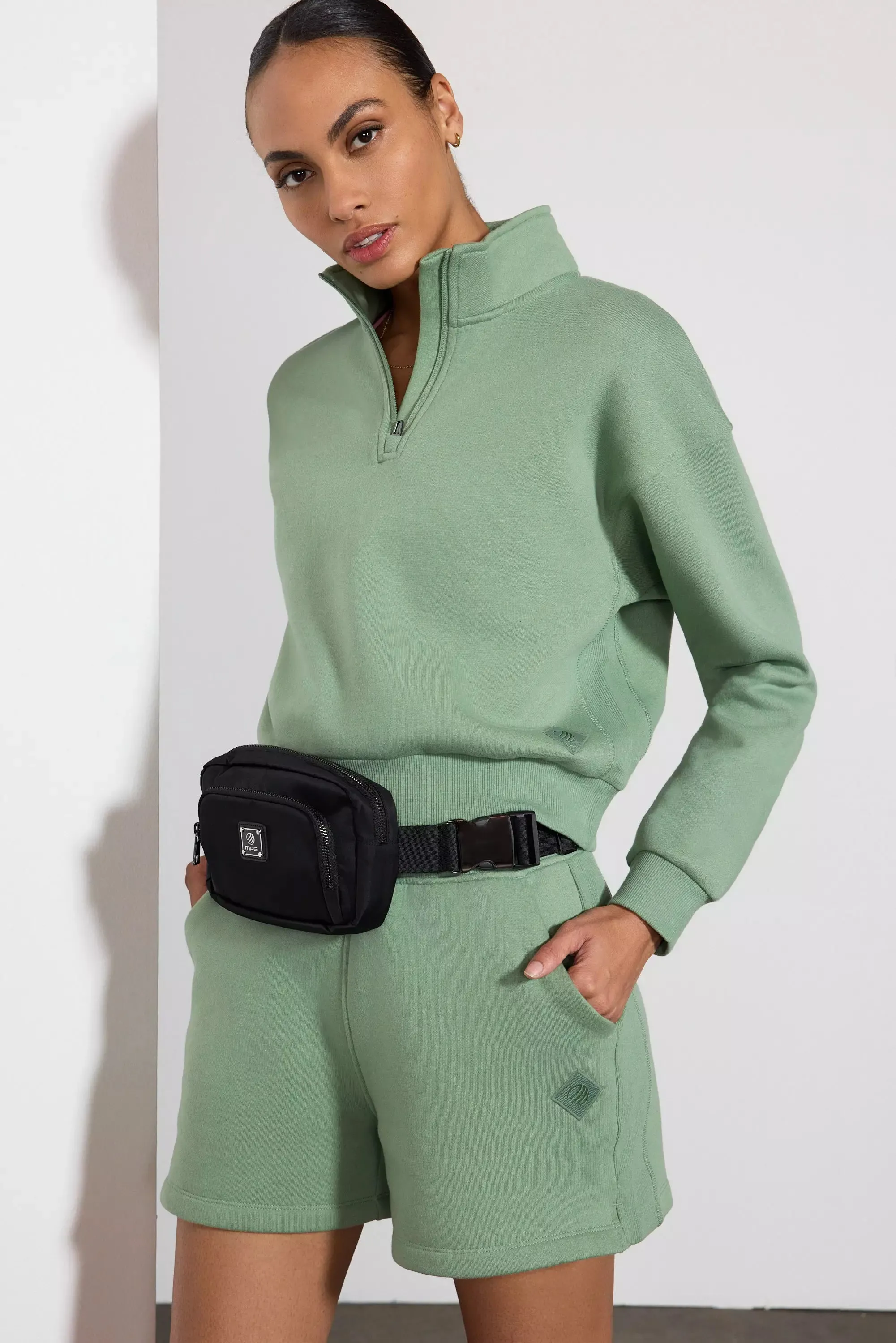 Luxefleece 1/4 Zip  - Hedge Green