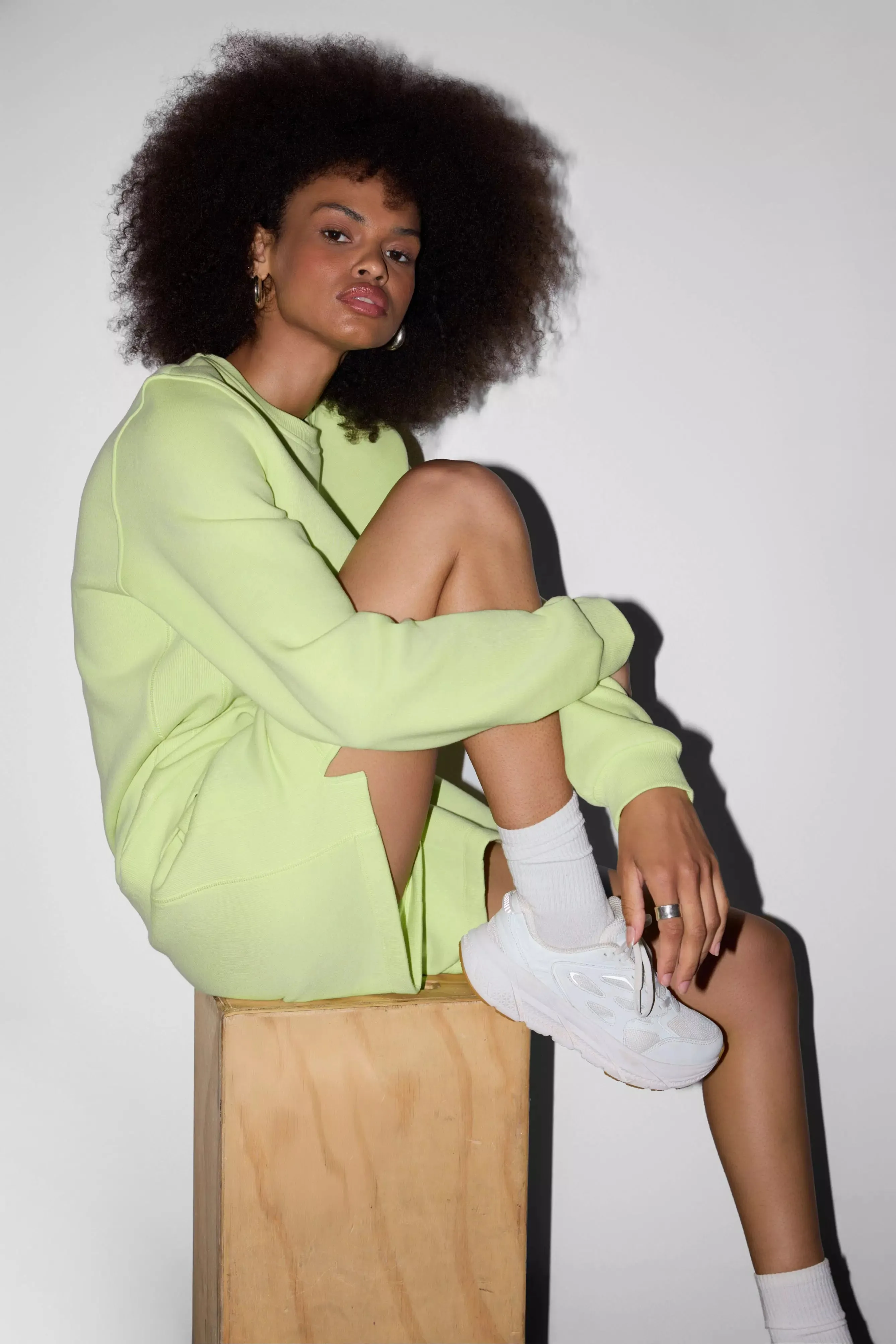 Luxefleece Sweatshirt - Shadow Lime