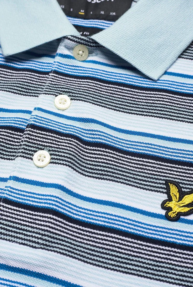LYLE AND SCOTT STRIPE POLO SHIRT