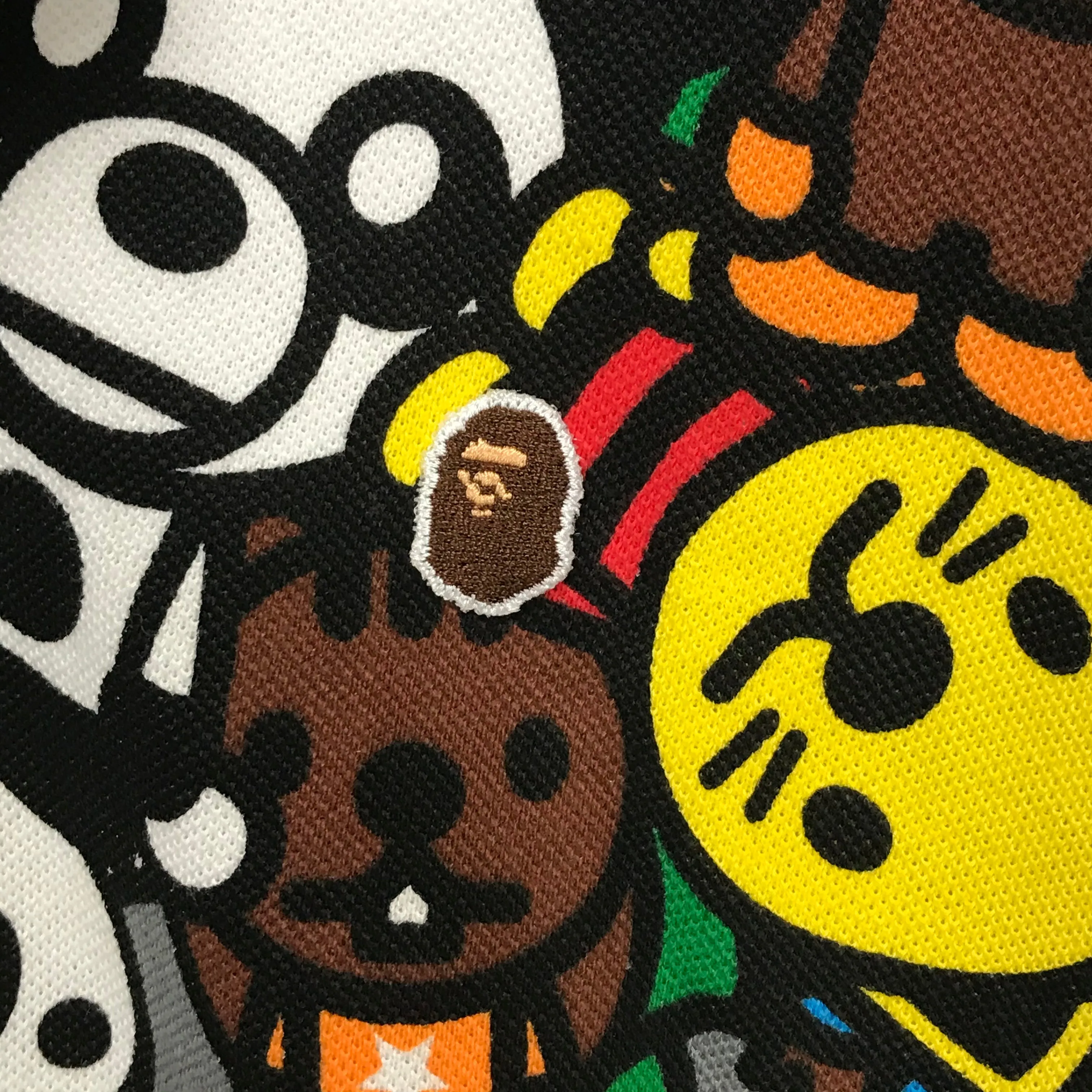 [M] A Bathing Ape Bape Baby Milo Animal Safari Polo Shirt
