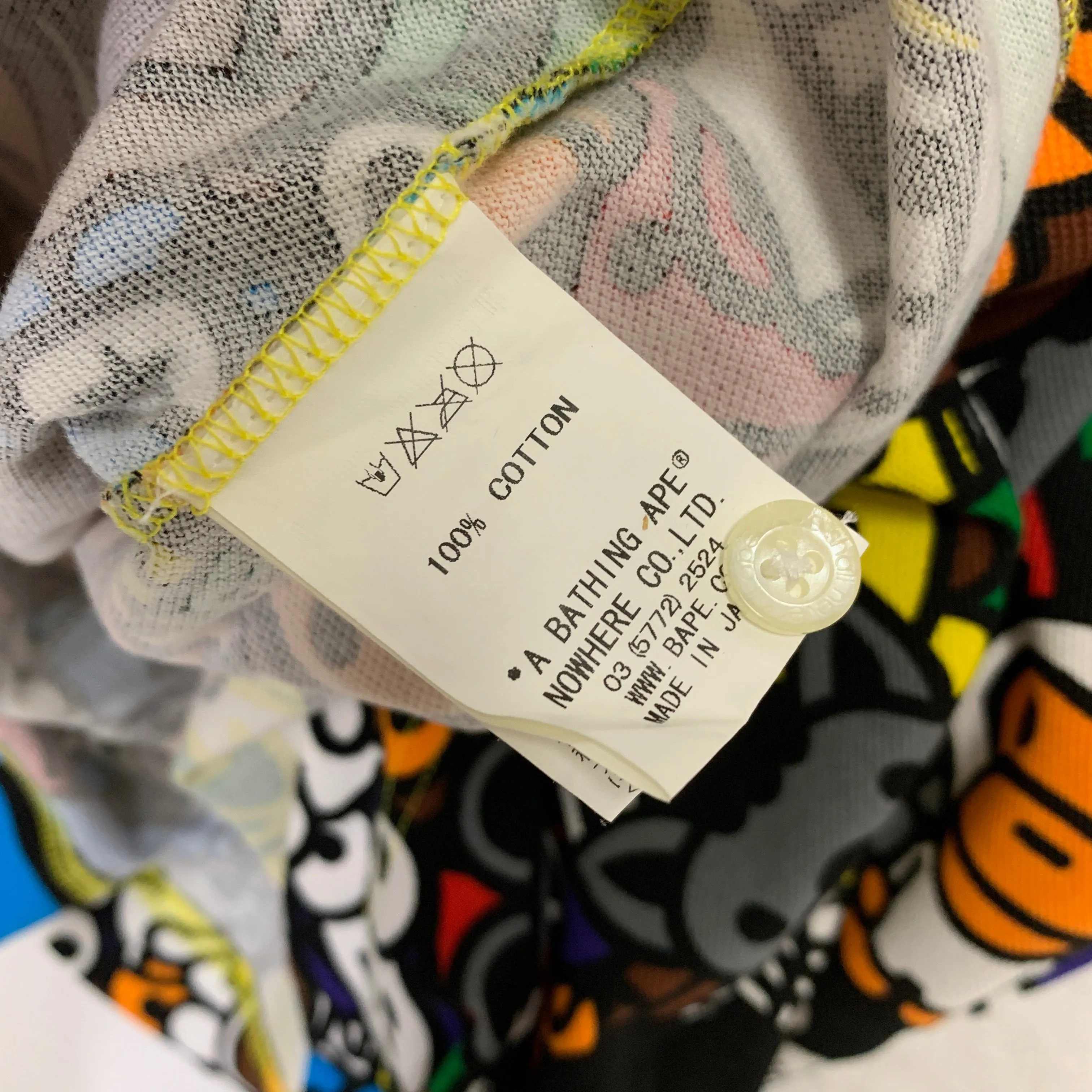 [M] A Bathing Ape Bape Baby Milo Animal Safari Polo Shirt