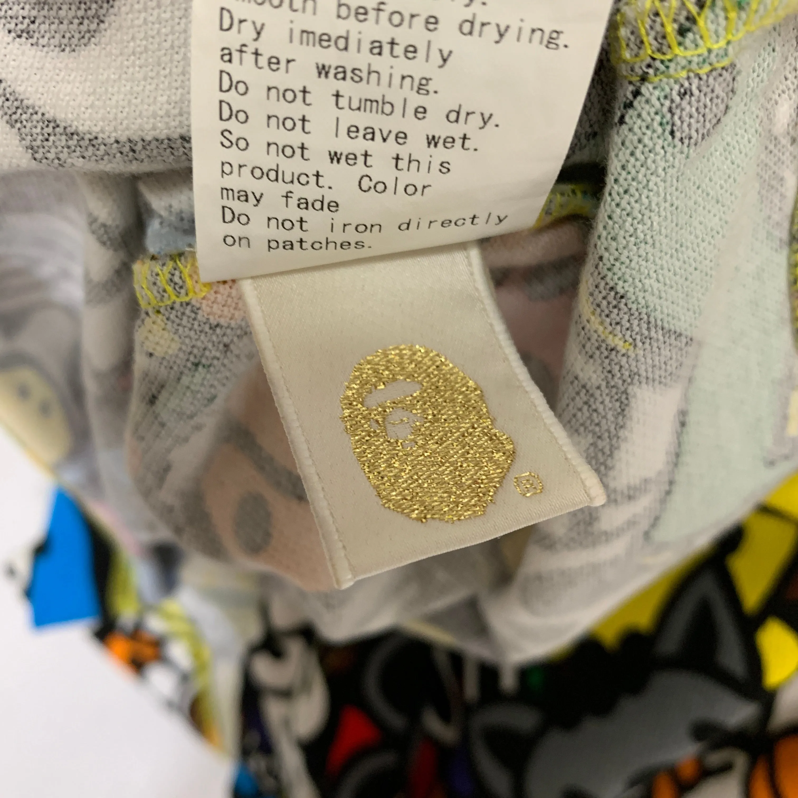 [M] A Bathing Ape Bape Baby Milo Animal Safari Polo Shirt