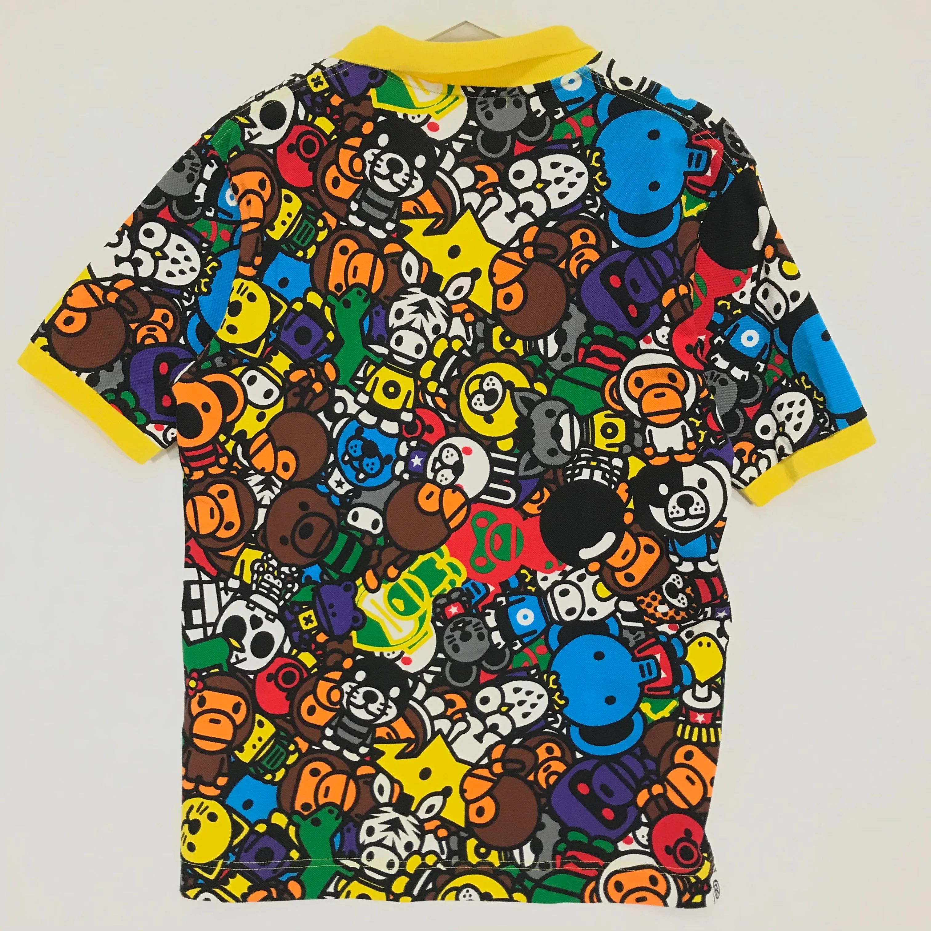 [M] A Bathing Ape Bape Baby Milo Animal Safari Polo Shirt