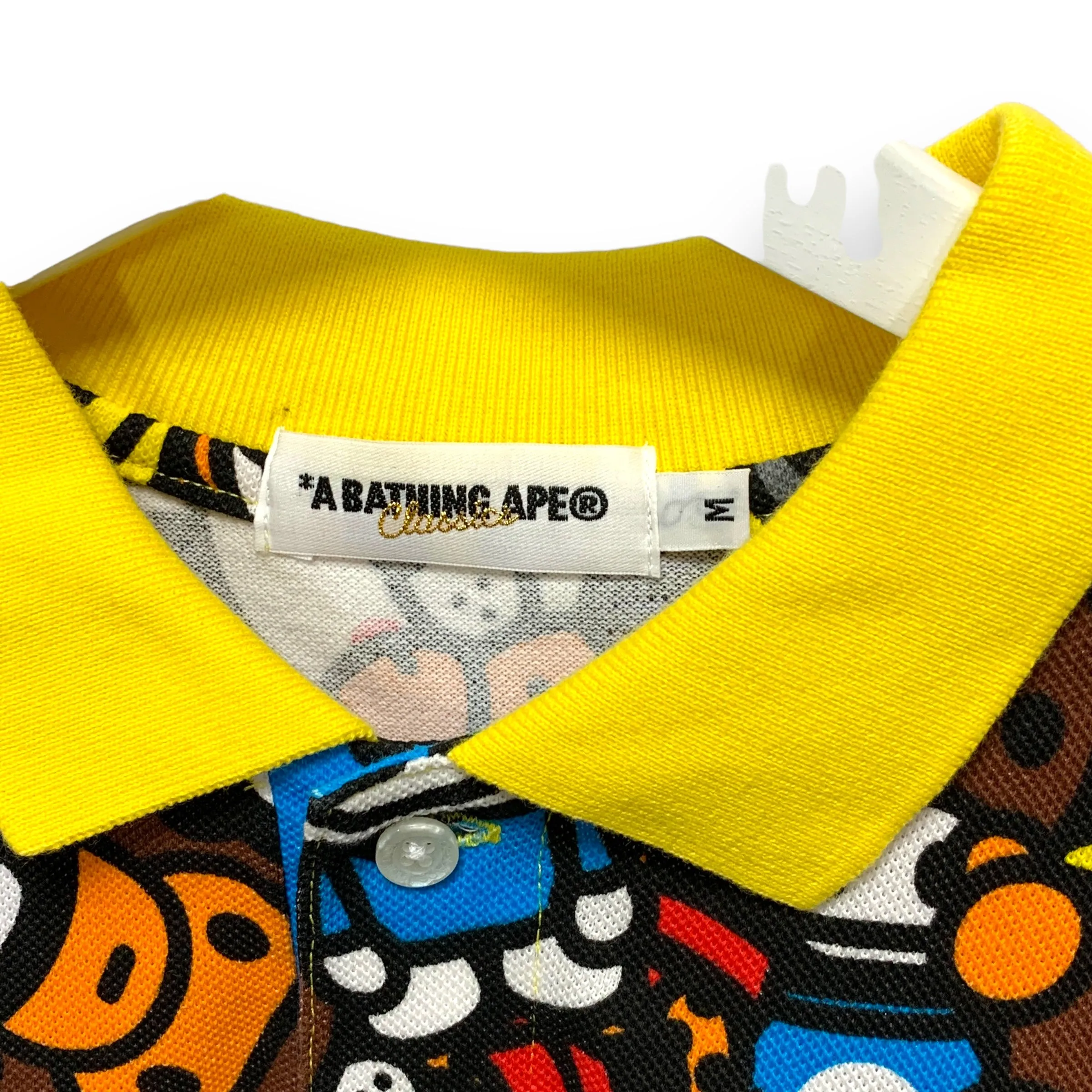 [M] A Bathing Ape Bape Baby Milo Animal Safari Polo Shirt