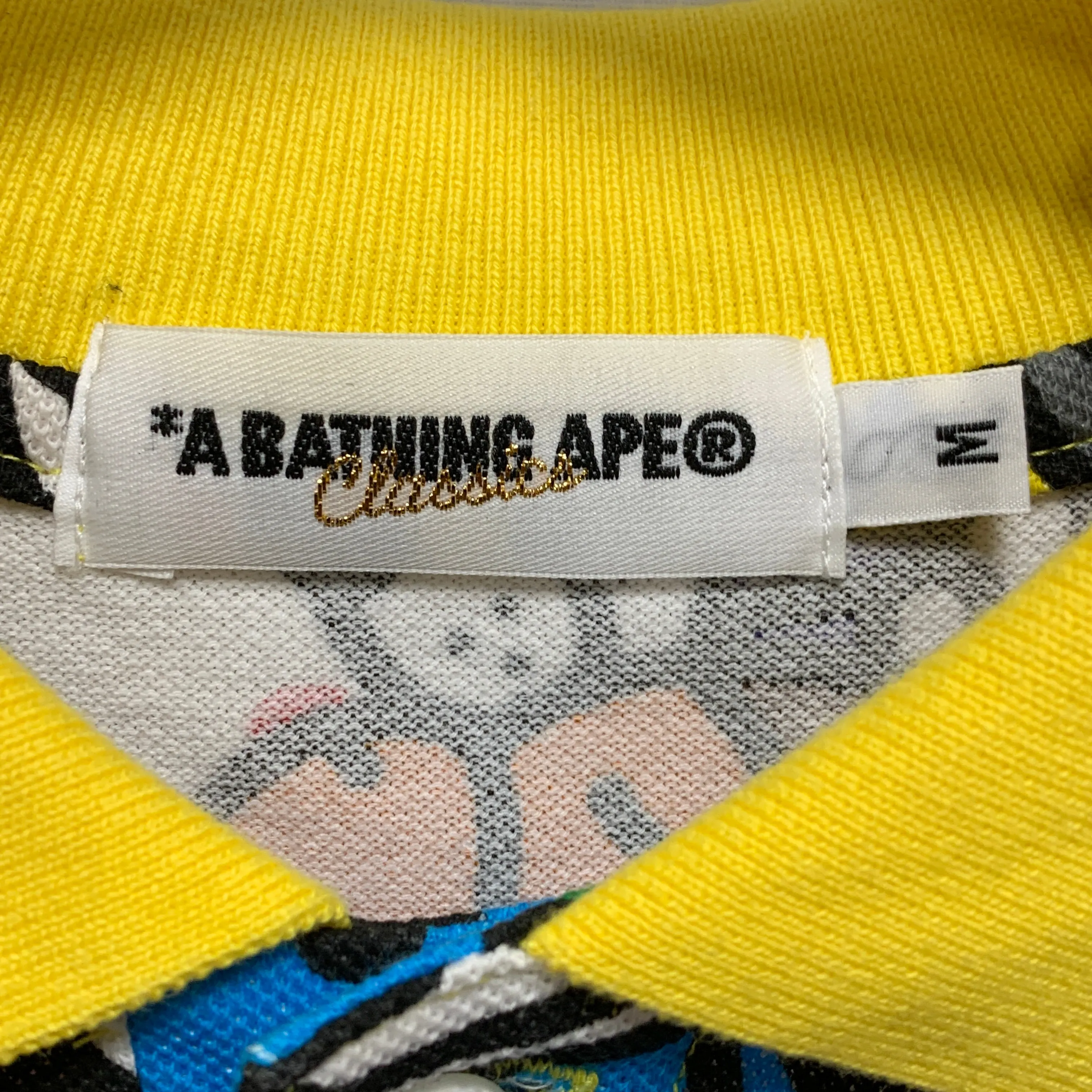 [M] A Bathing Ape Bape Baby Milo Animal Safari Polo Shirt