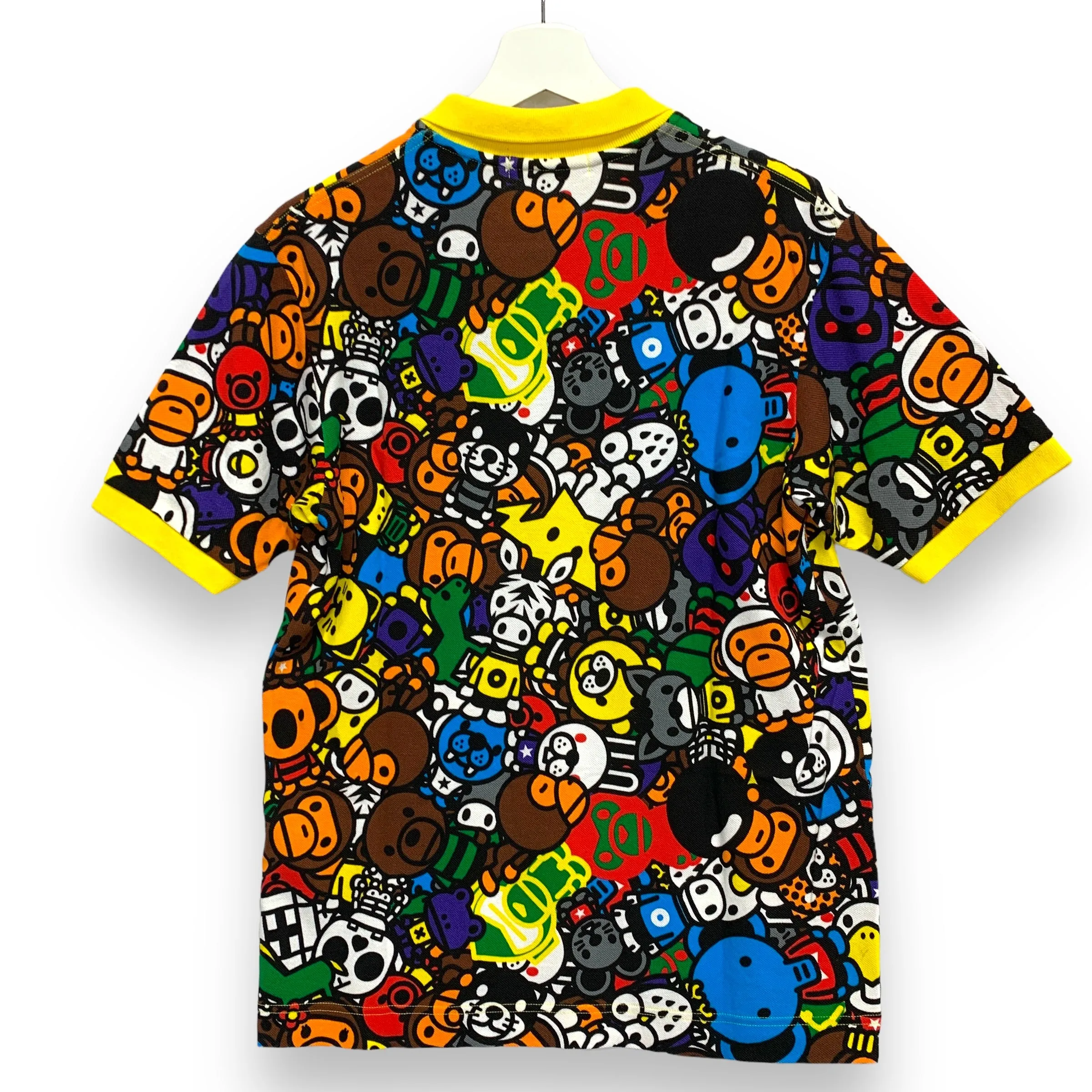 [M] A Bathing Ape Bape Baby Milo Animal Safari Polo Shirt