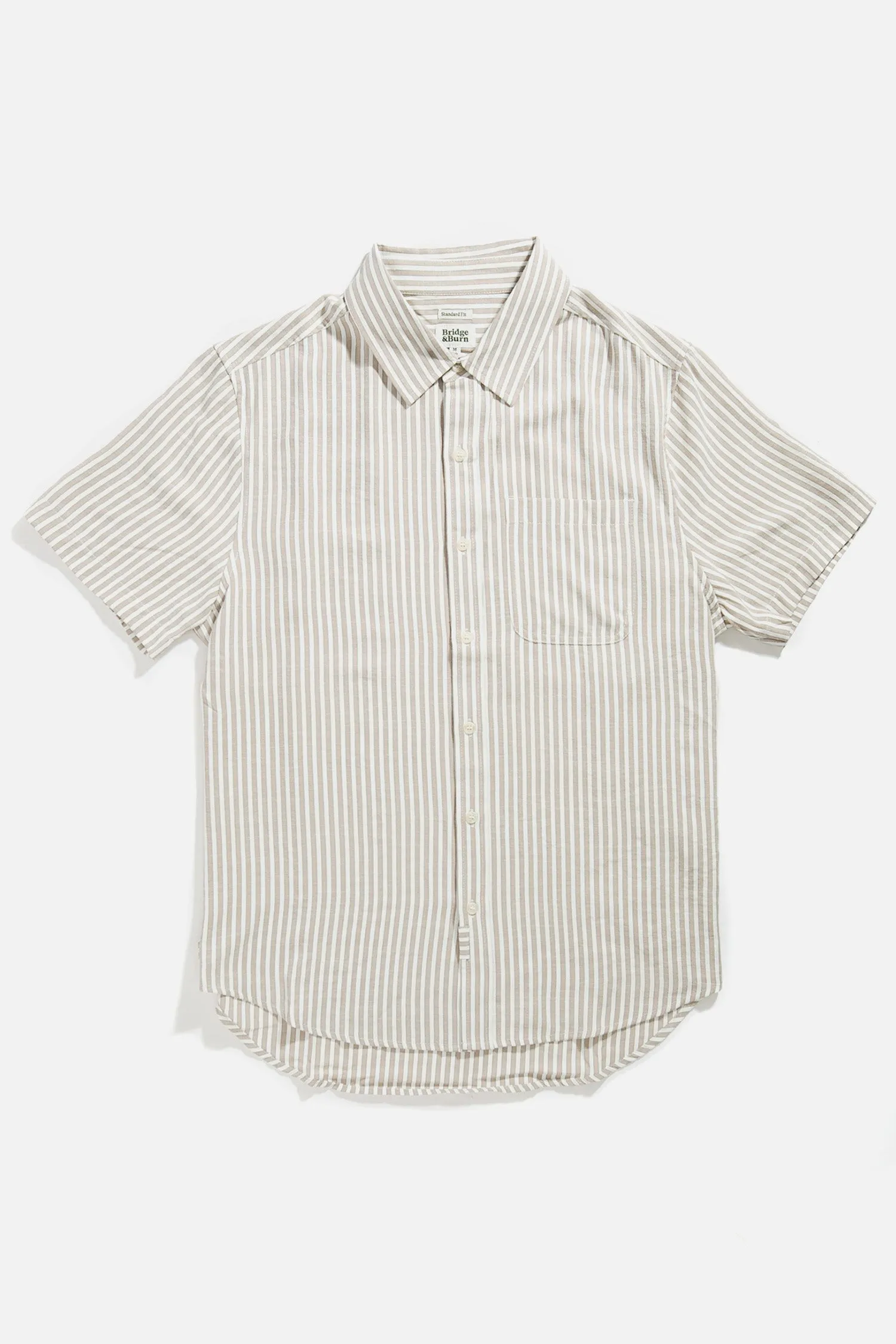 Malcolm Shirt / Khaki Stripe