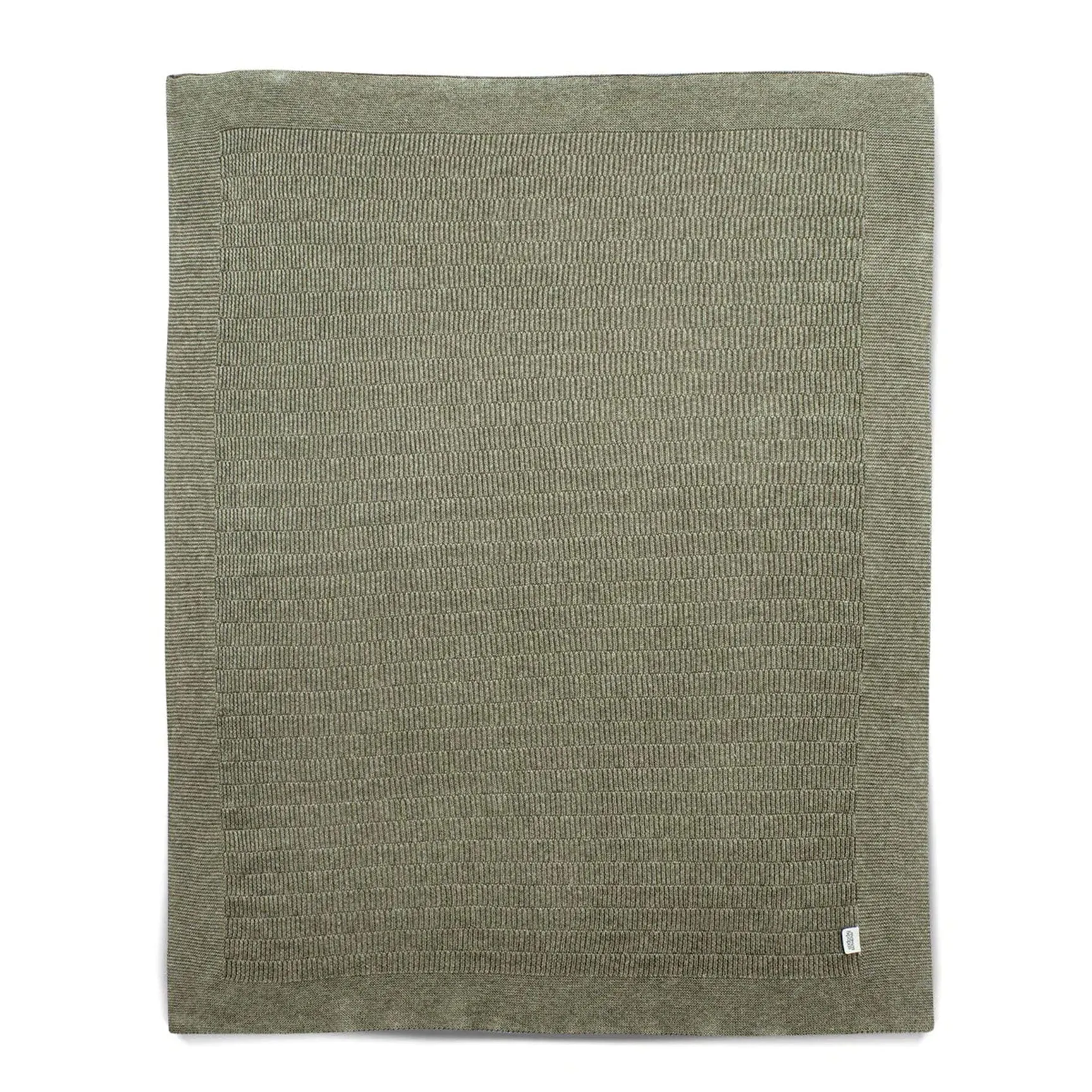 Mamas & Papas Knitted Blanket Small - Khaki Rib