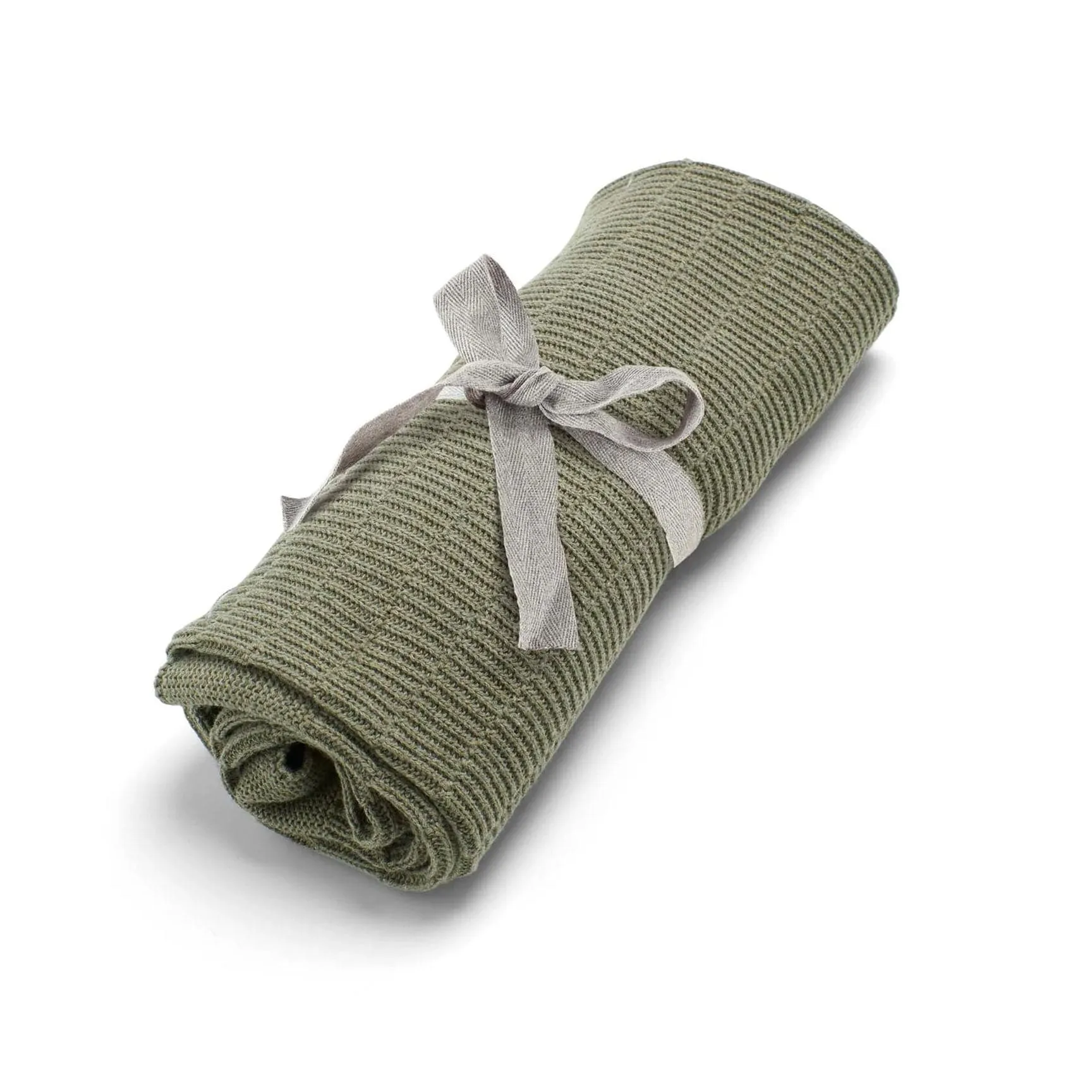 Mamas & Papas Knitted Blanket Small - Khaki Rib
