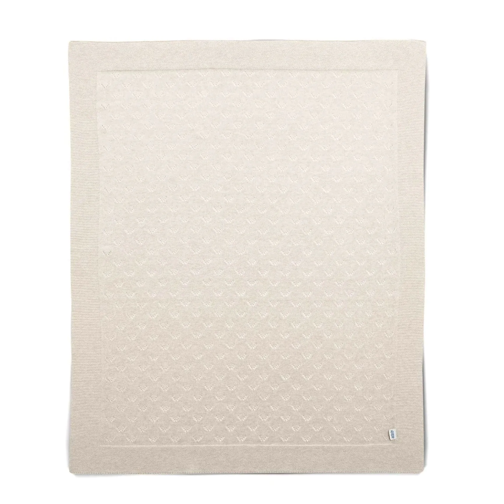 Mamas & Papas Knitted Blanket Small - Oat Pointelle