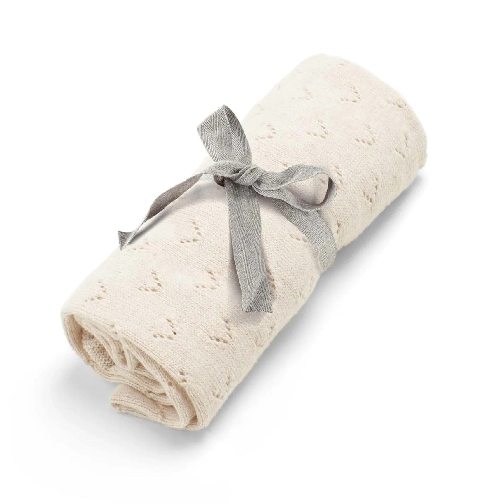 Mamas & Papas Knitted Blanket Small - Oat Pointelle