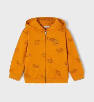 Mayoral Orange Safari Zip Hoodie