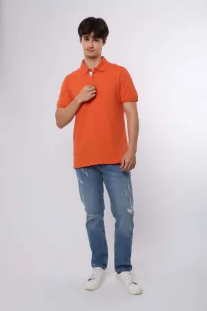 Men Polo Cotton Casual Khaki