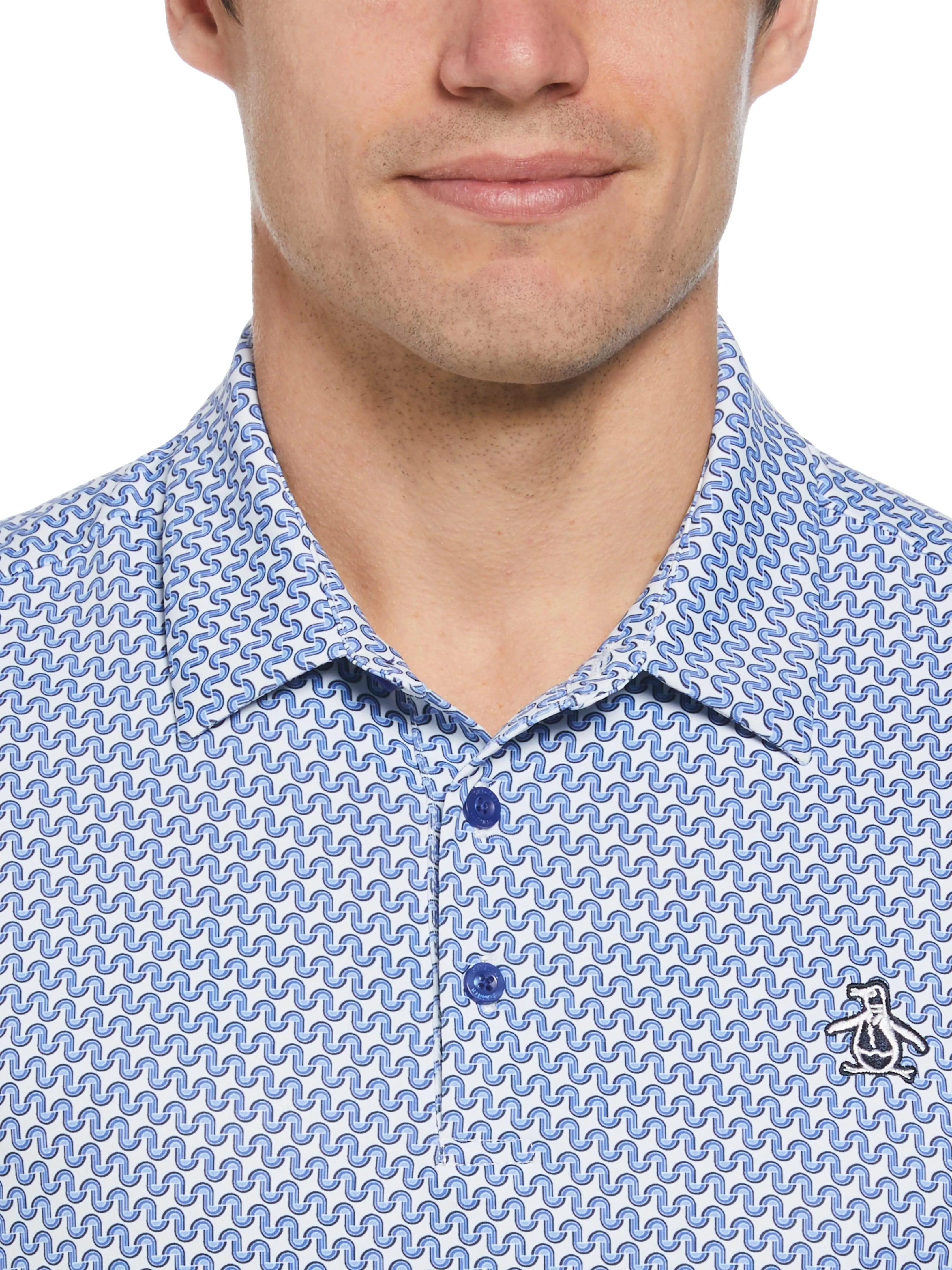 Men's Heritage Geo Print Polo