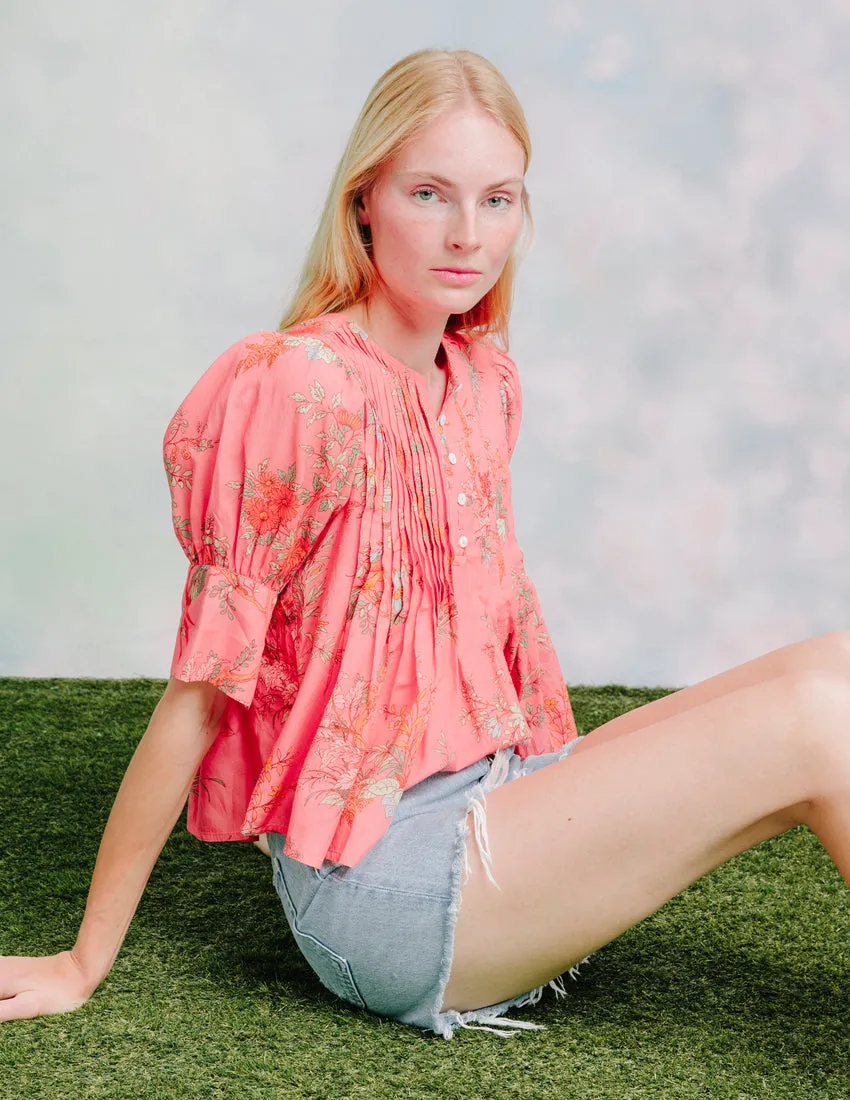 Milly Top in Mayfair Floral Print by Love the Label