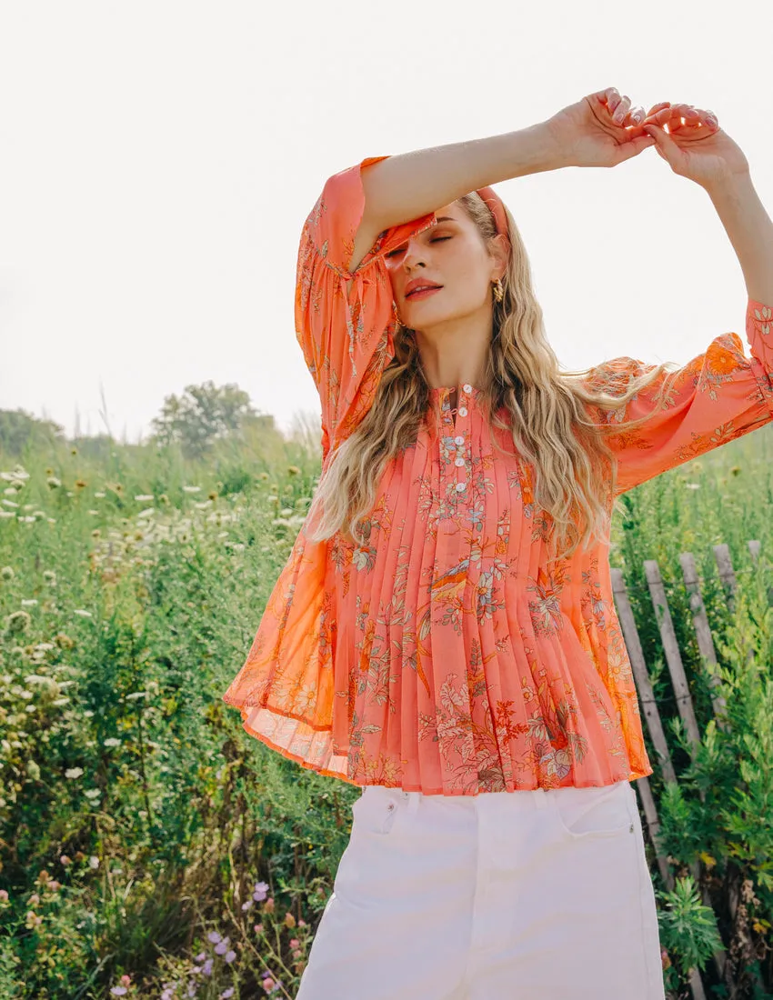 Milly Top in Mayfair Floral Print by Love the Label