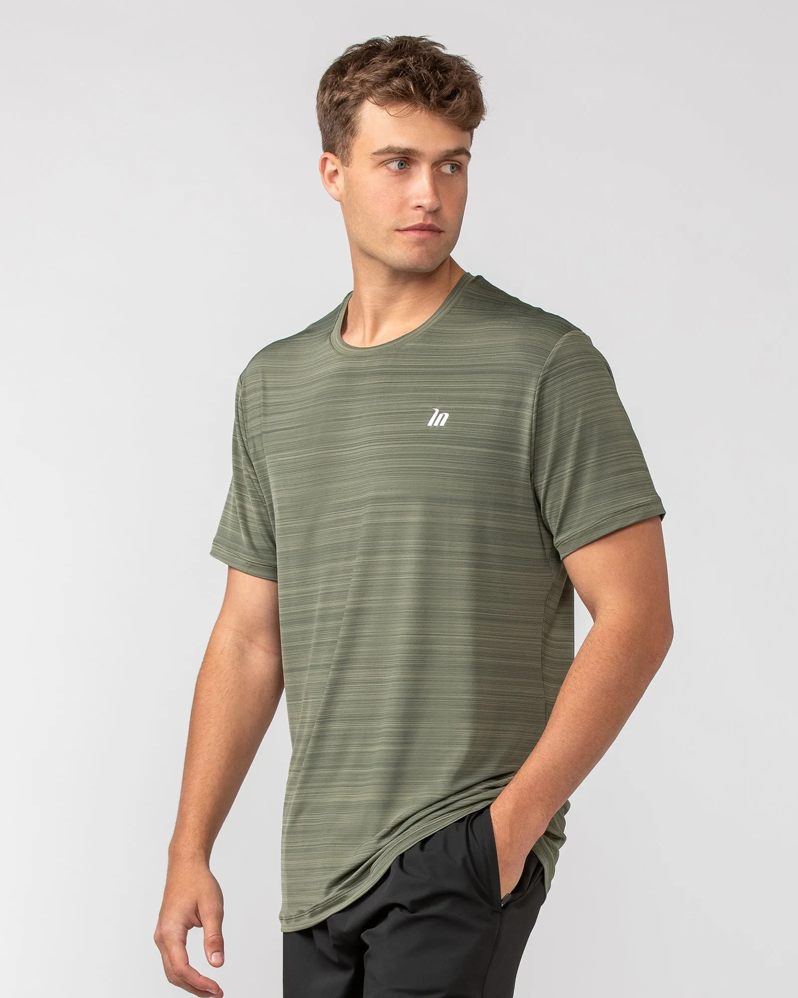 MN Active Running Tee - Dark Khaki
