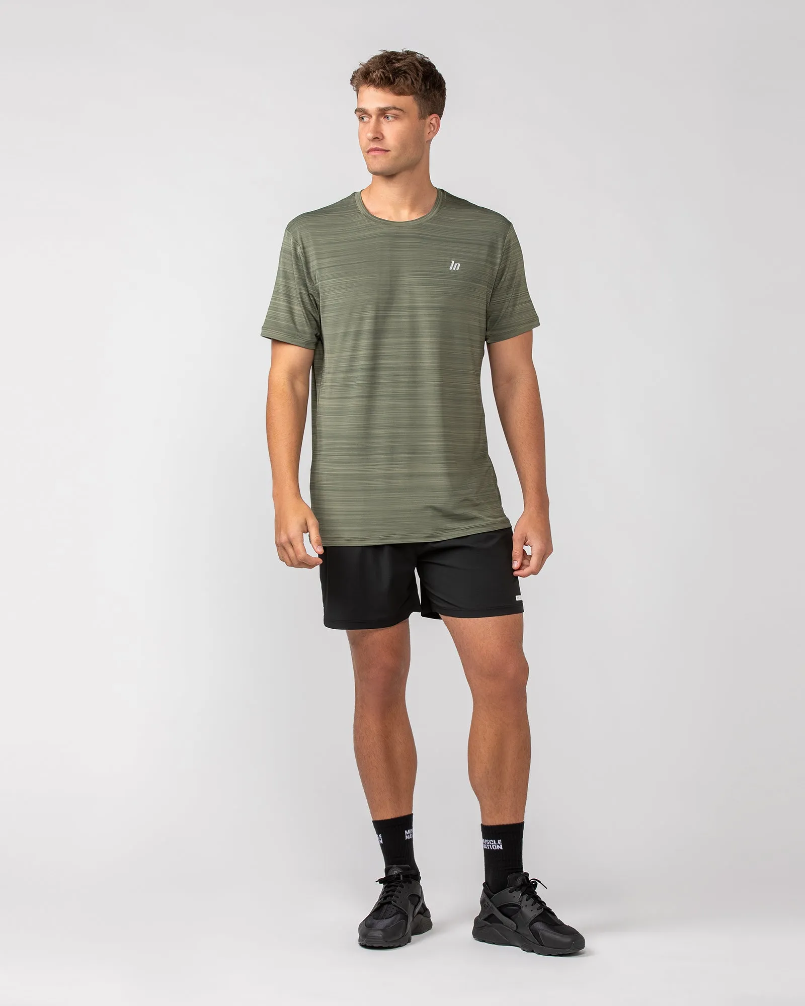MN Active Running Tee - Dark Khaki