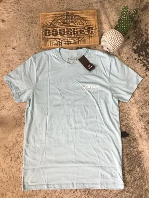 MNS Ariat Southwest Simple T-Shirt SKY BLUE HEATHER