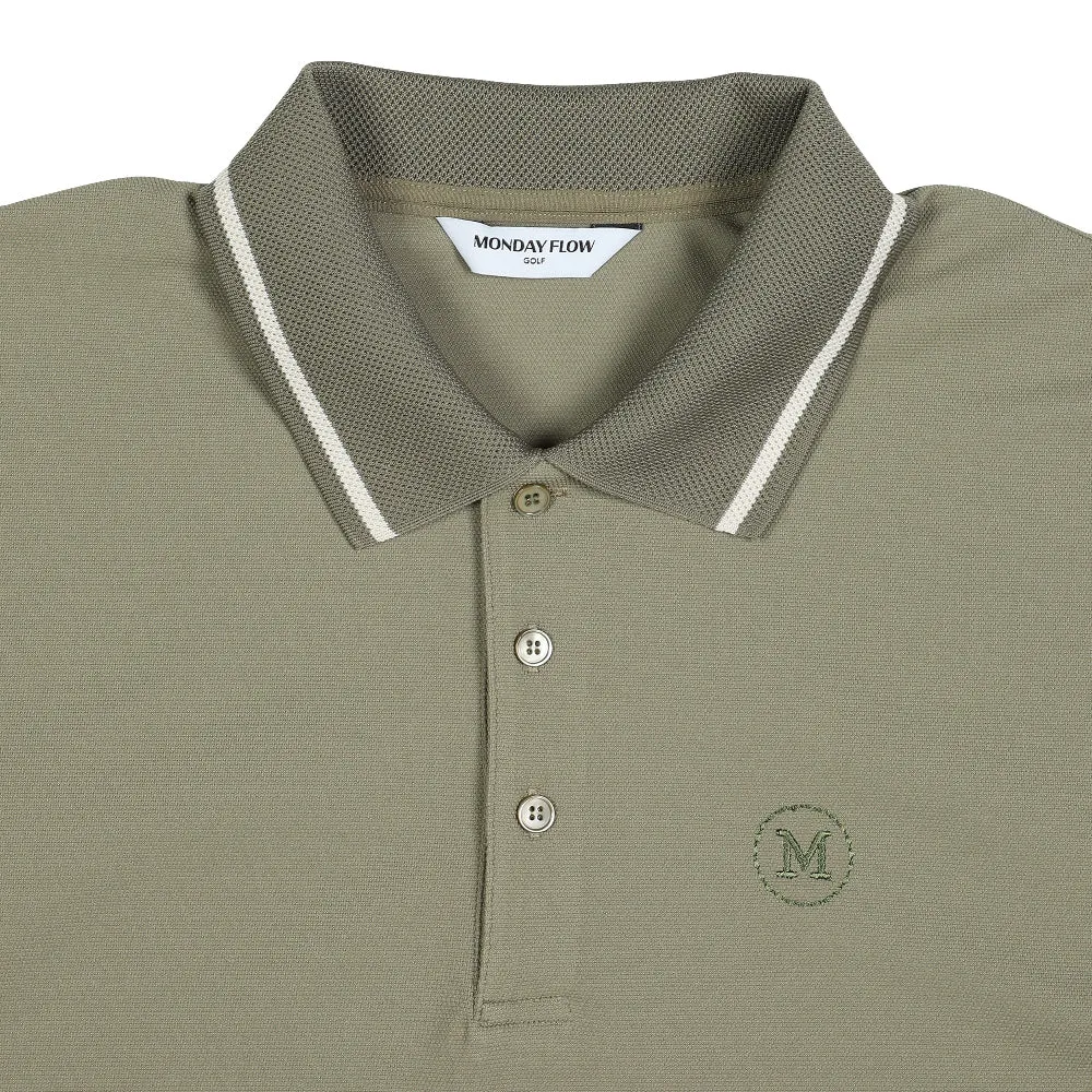 Monday Flow Men's Pique Top - Khaki