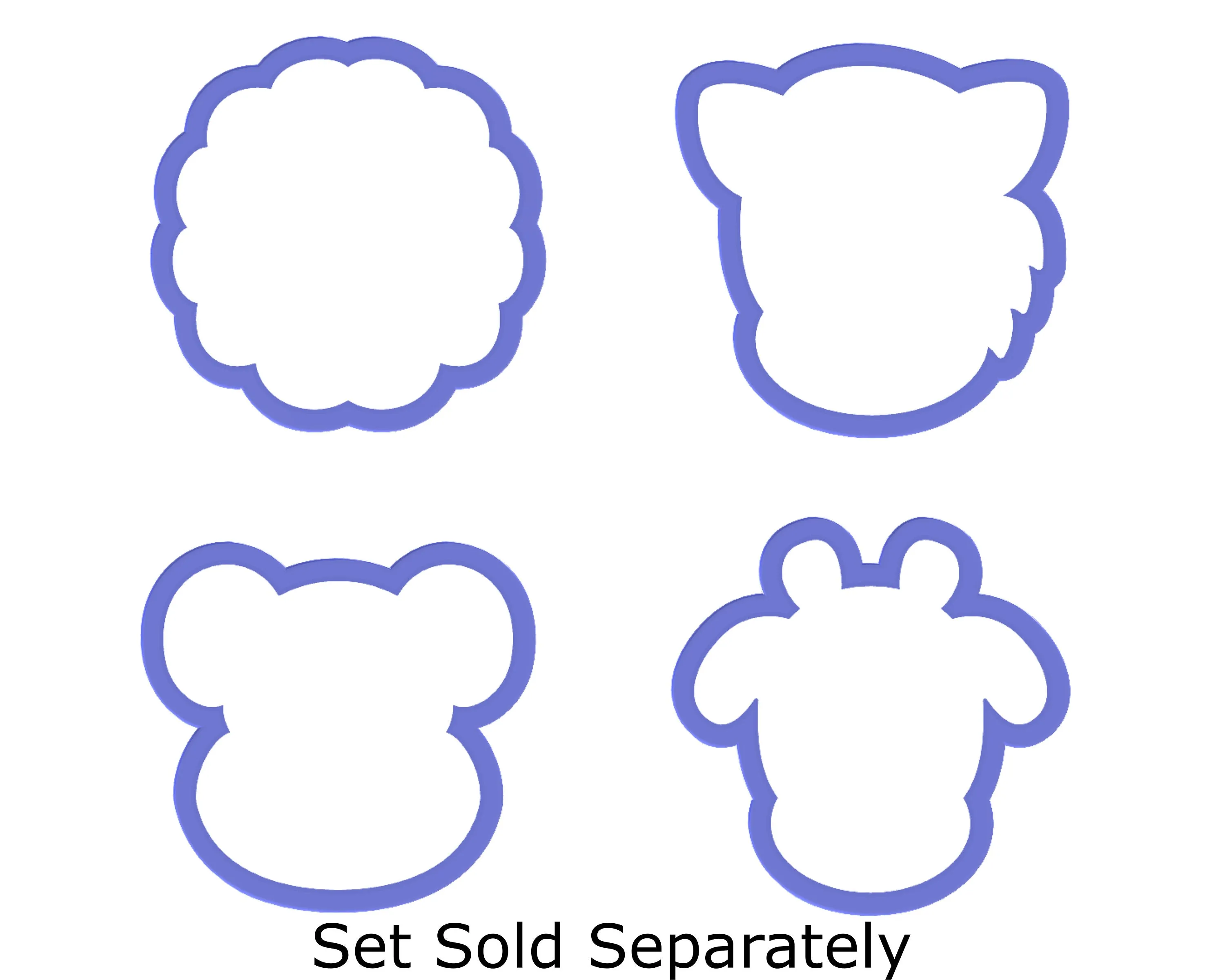 Monkey Face #2- Mouse Face Cookie Cutter