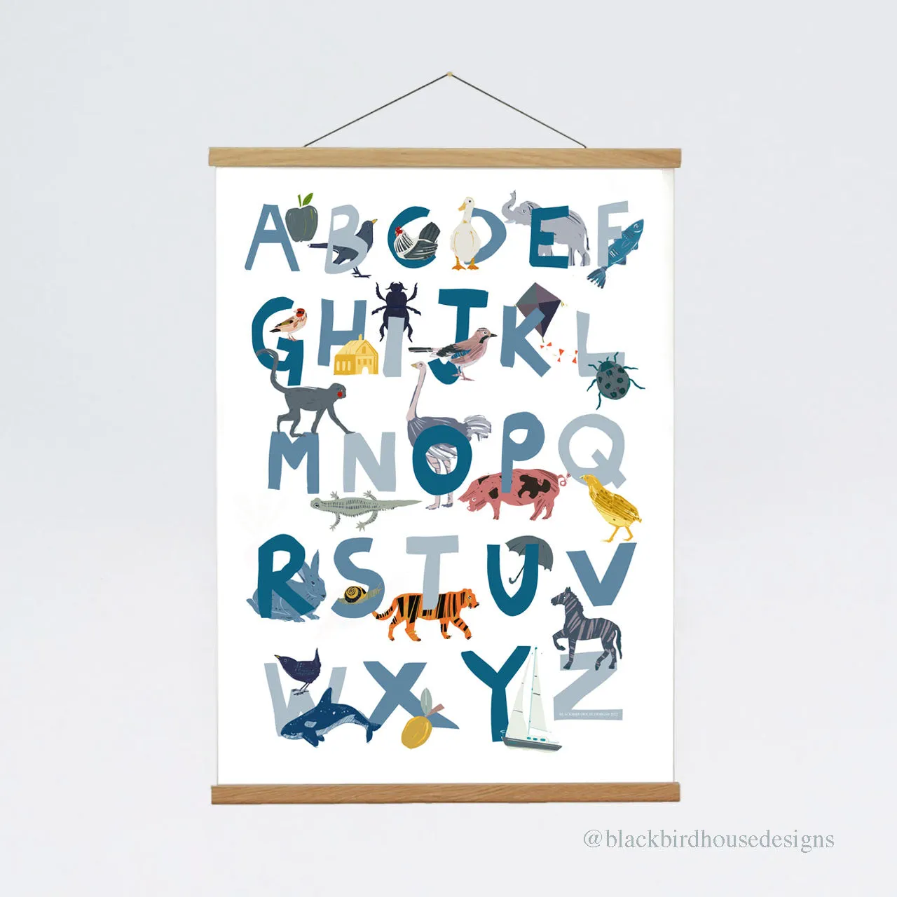 NEW Animal Alphabet Print