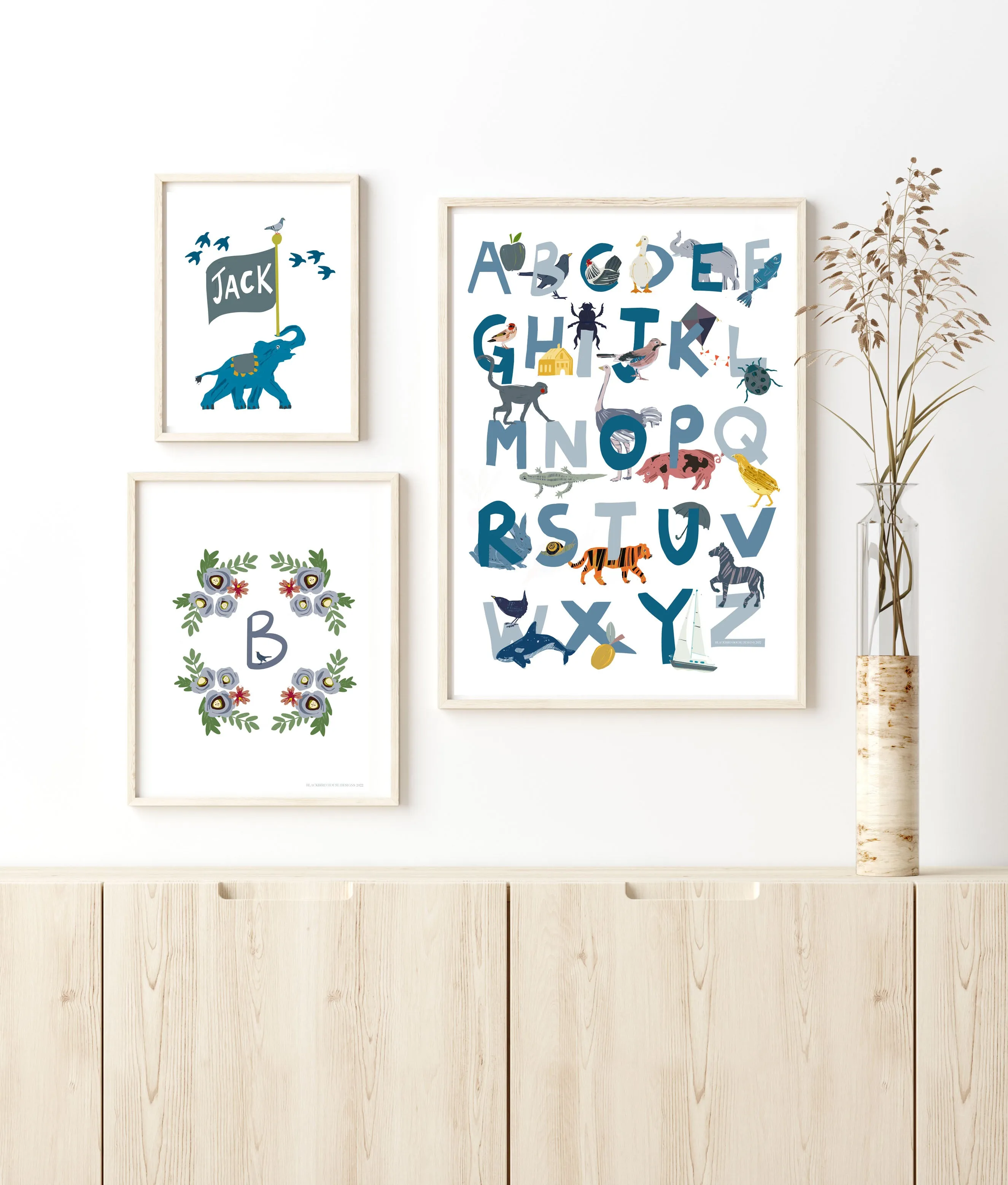 NEW Animal Alphabet Print