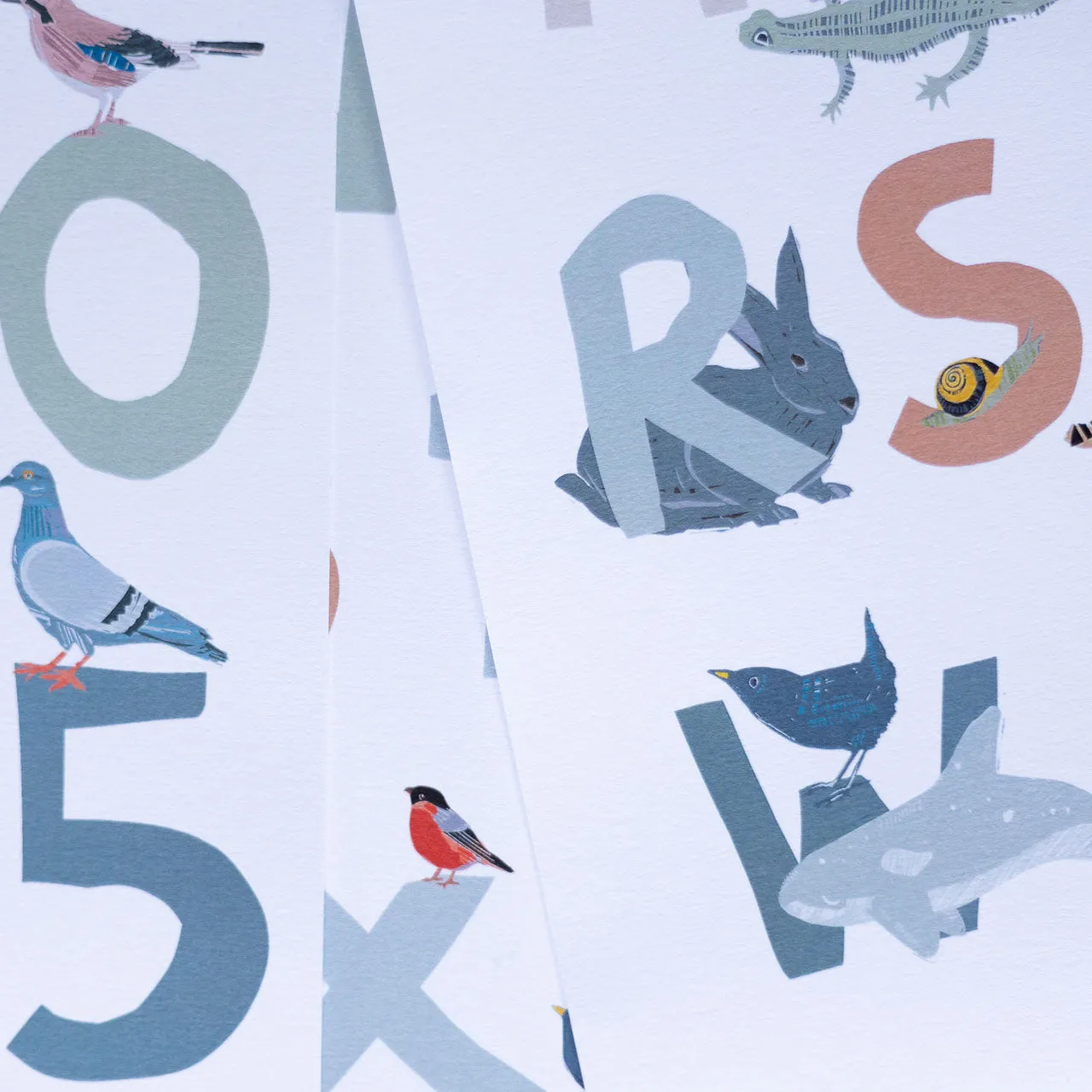 NEW Animal Alphabet Print