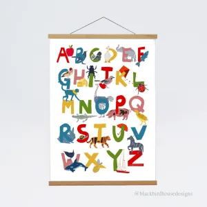 NEW Animal Alphabet Print