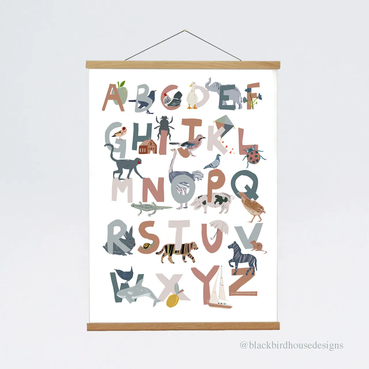 NEW Animal Alphabet Print