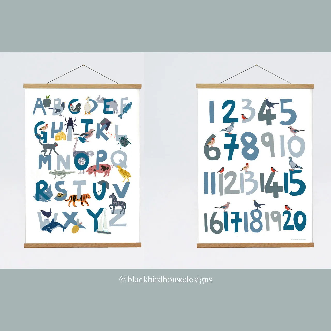 NEW Animal Alphabet Print