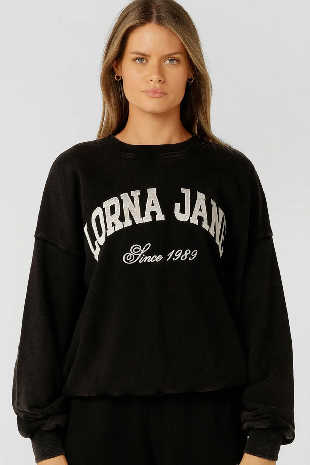 New Sport Washed Sweatshirt | Washed Black