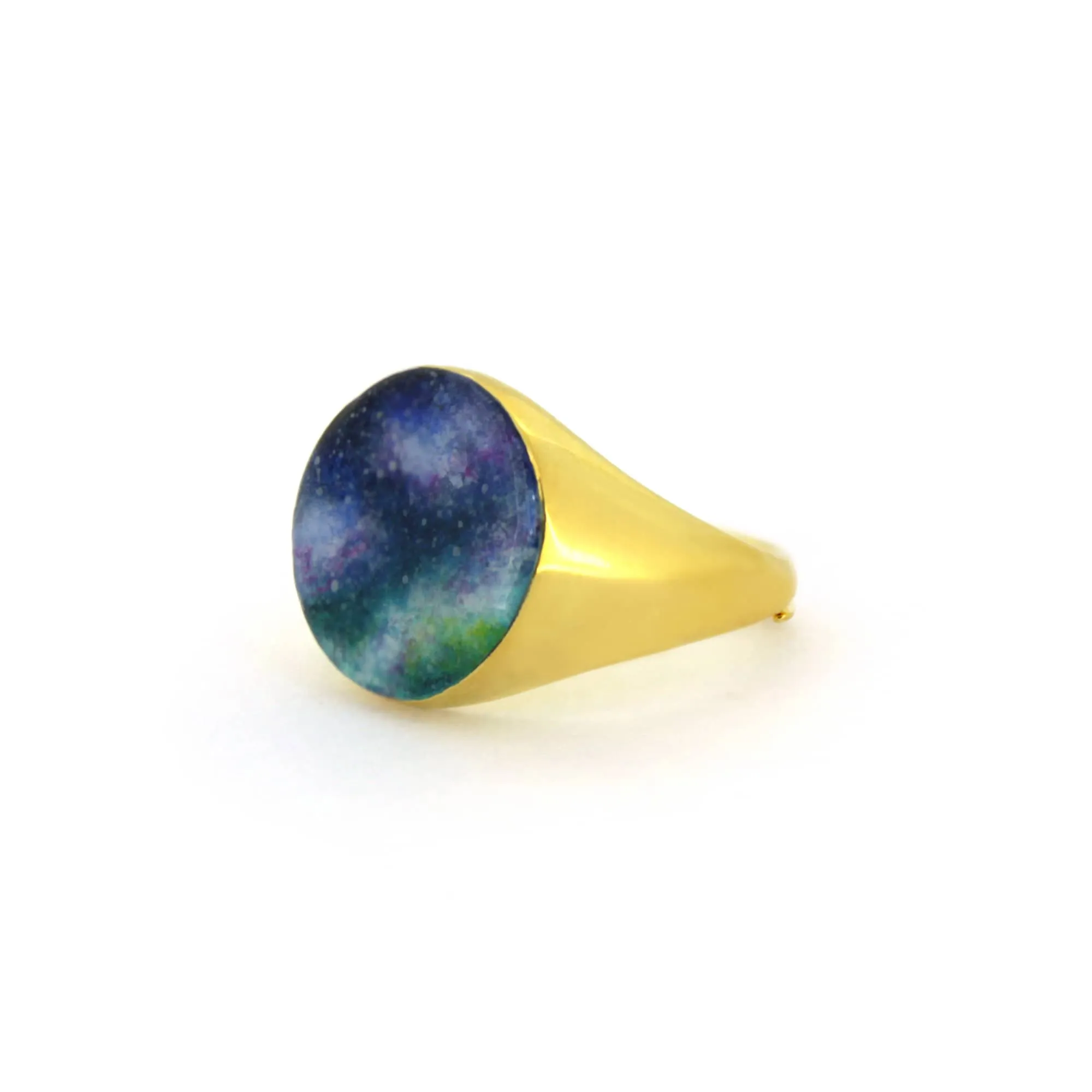 Night Sky Gold Signet Ring | Sky